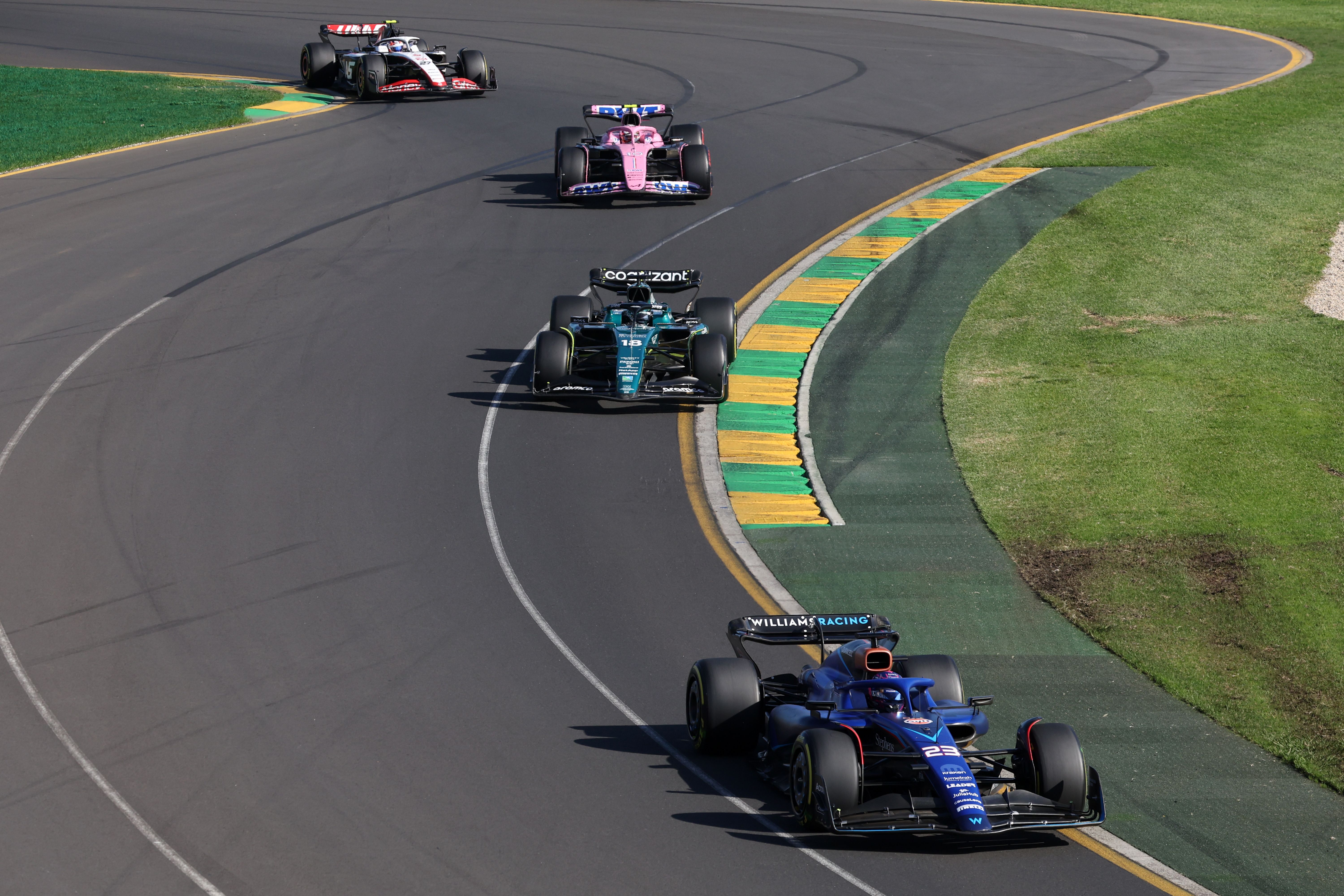 Alex had started well and was running in P6 early on.