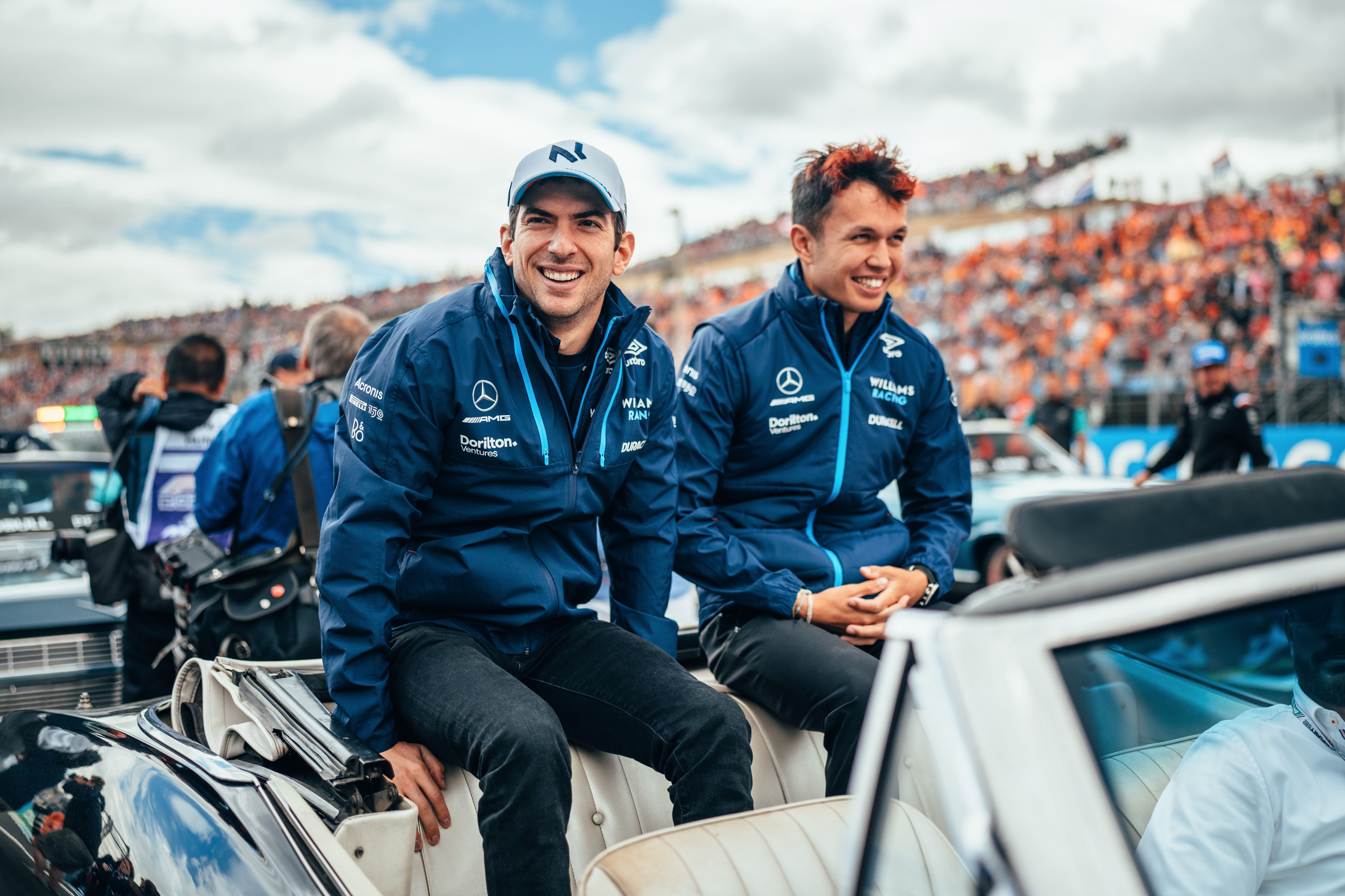 Just a couple of mates hanging out in the back seat