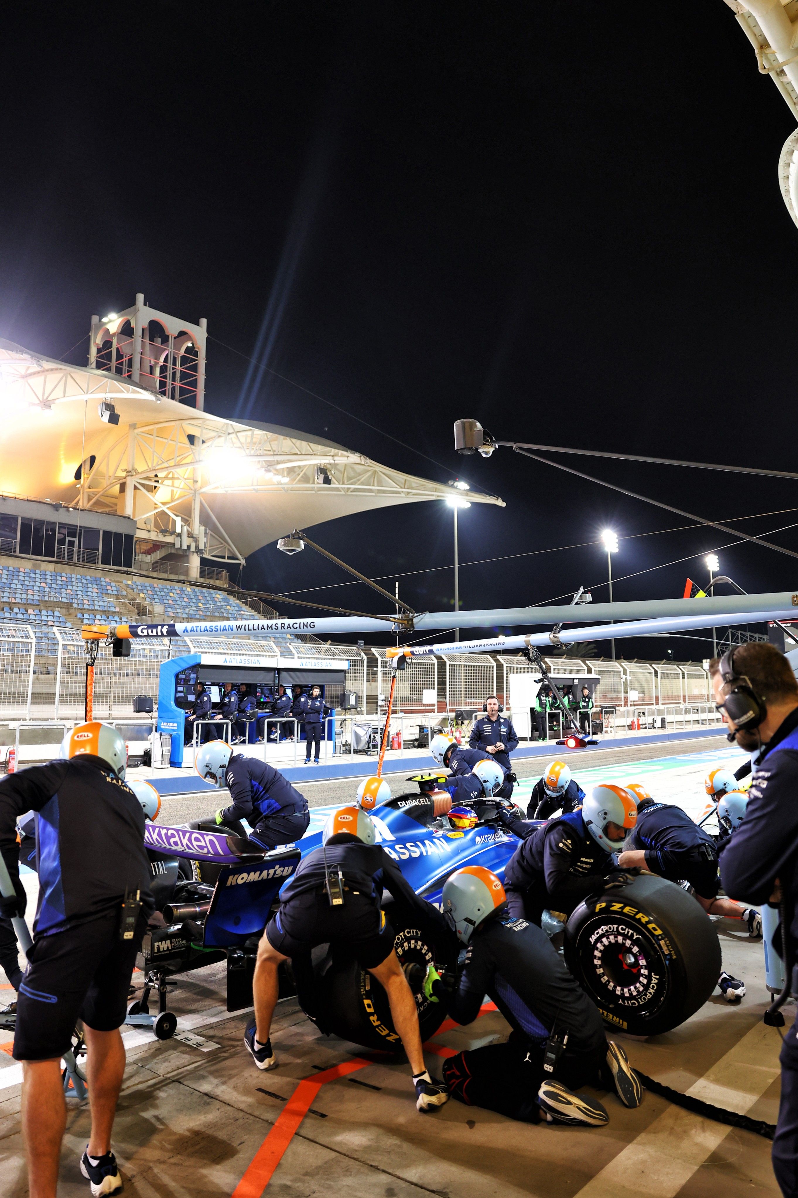 Pit stop practice to end the day. Carlos recorded 68 laps and will be back for more tomorrow.