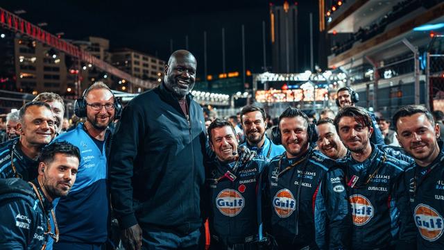 Standing on tiptoes didn't help our crew much with Shaq in town.