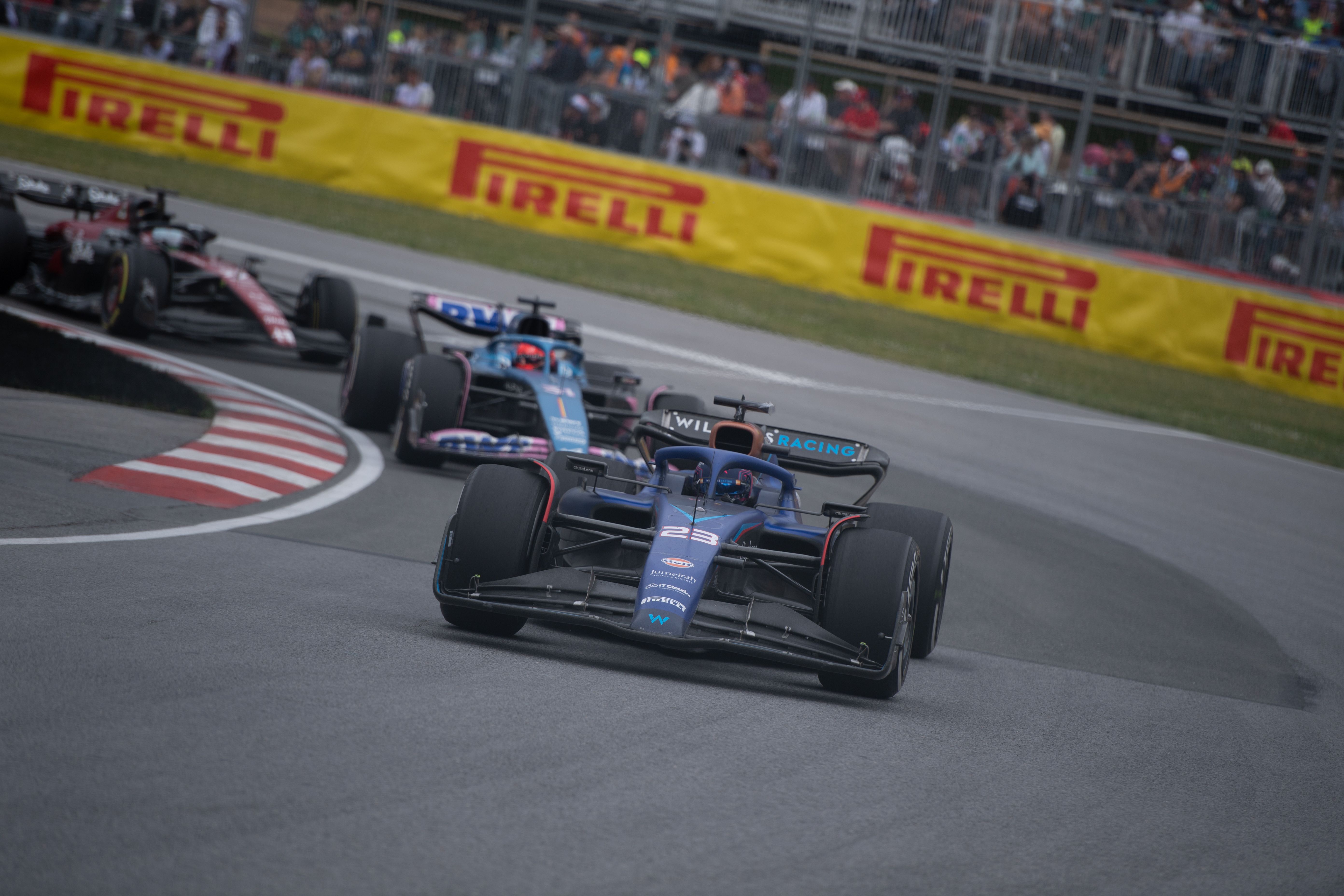 Keeping the chasing pack at bay, what a drive.