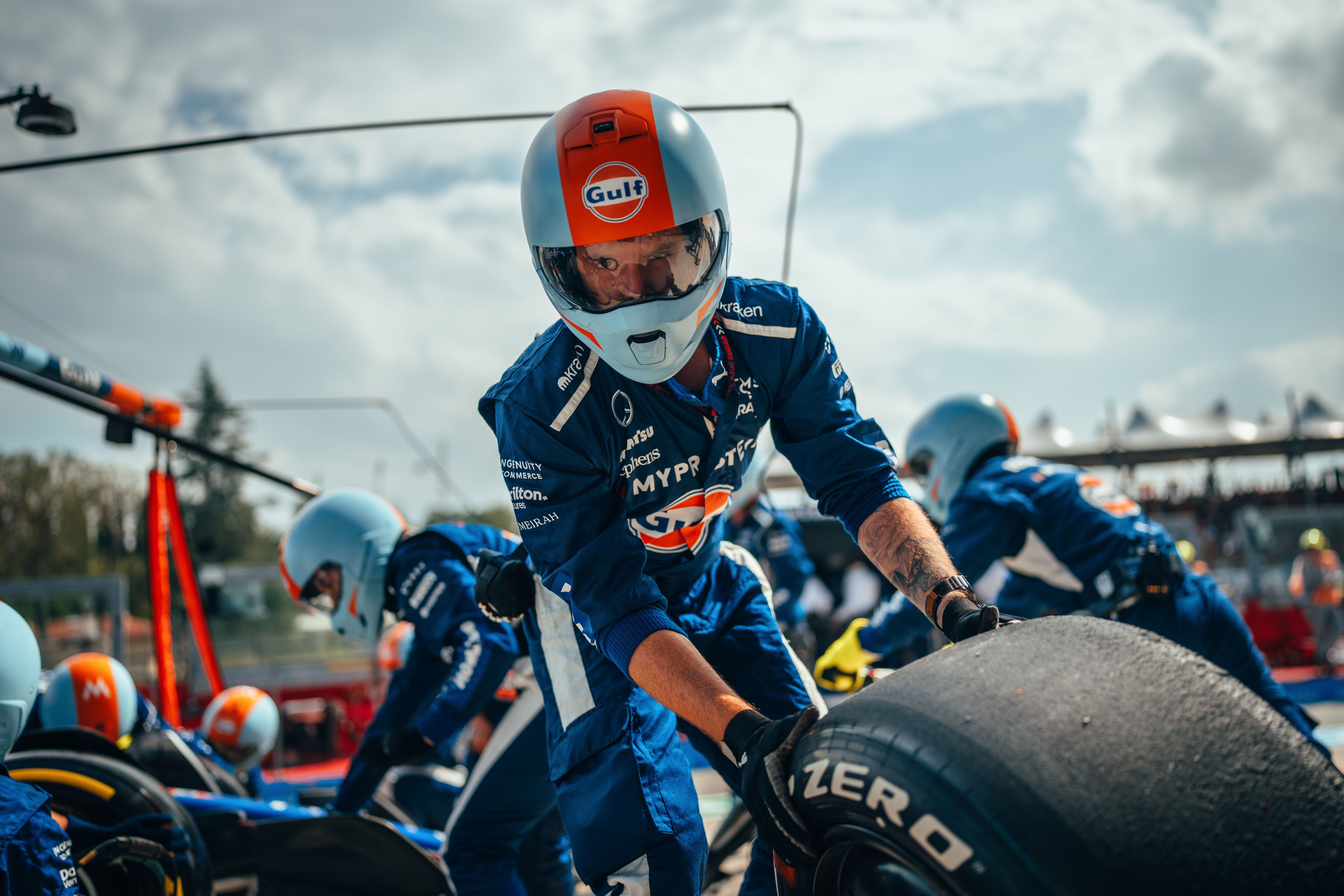 Logan in and out for his only stop.