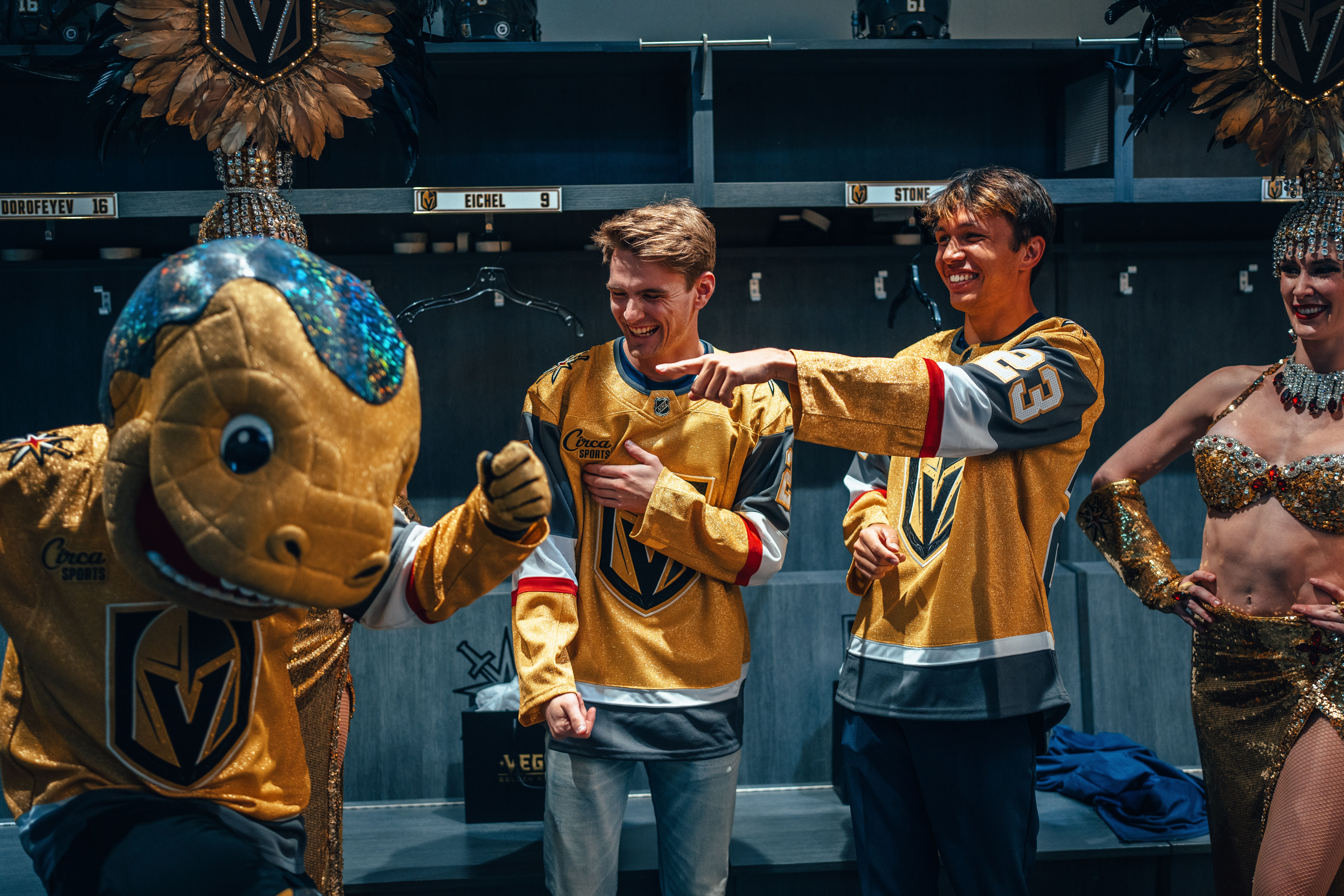 Our resident Panthers fan put a brave face on things when we were invited for a tour at the Golden Knights.