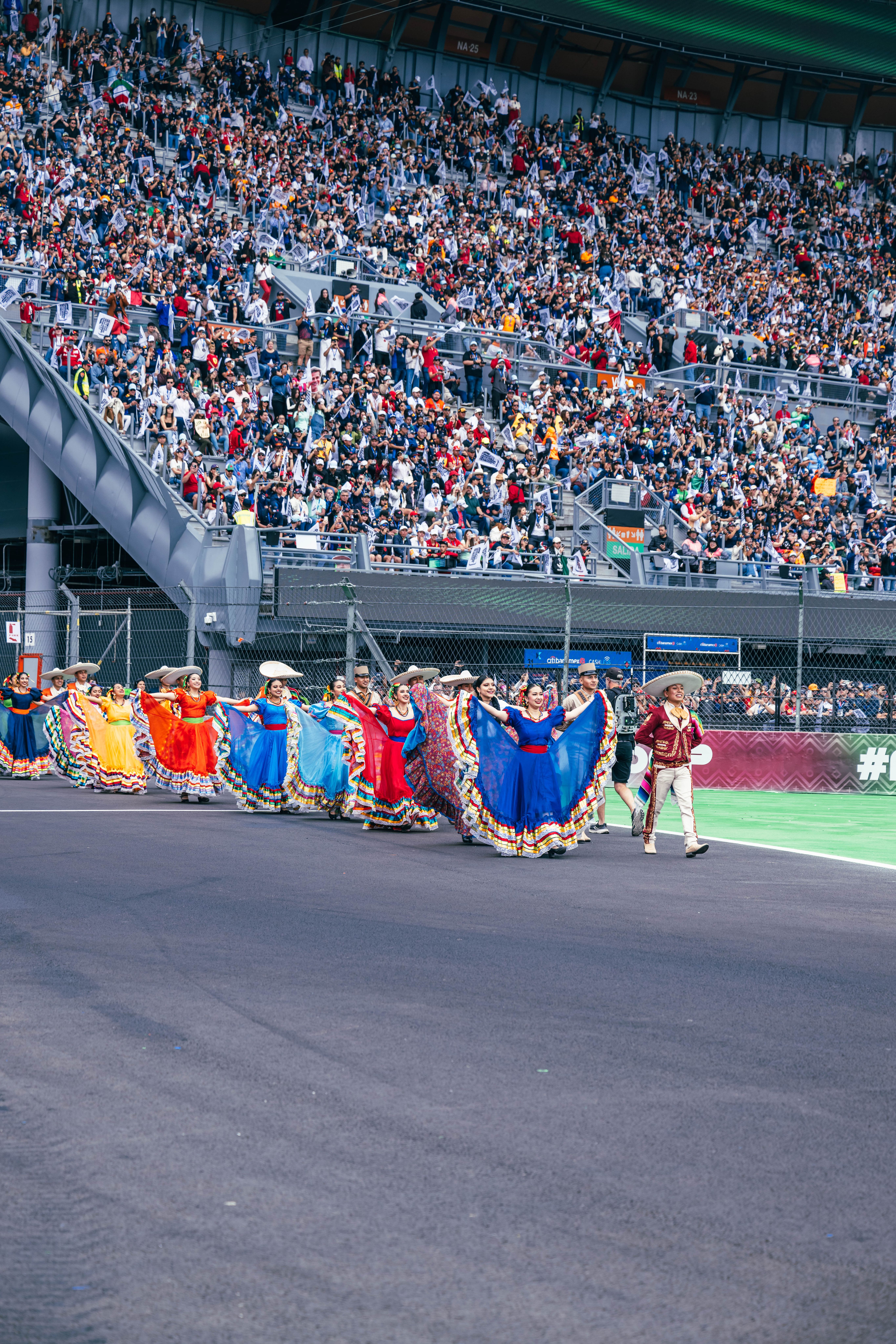 Quite the show ahead of the Drivers Parade.