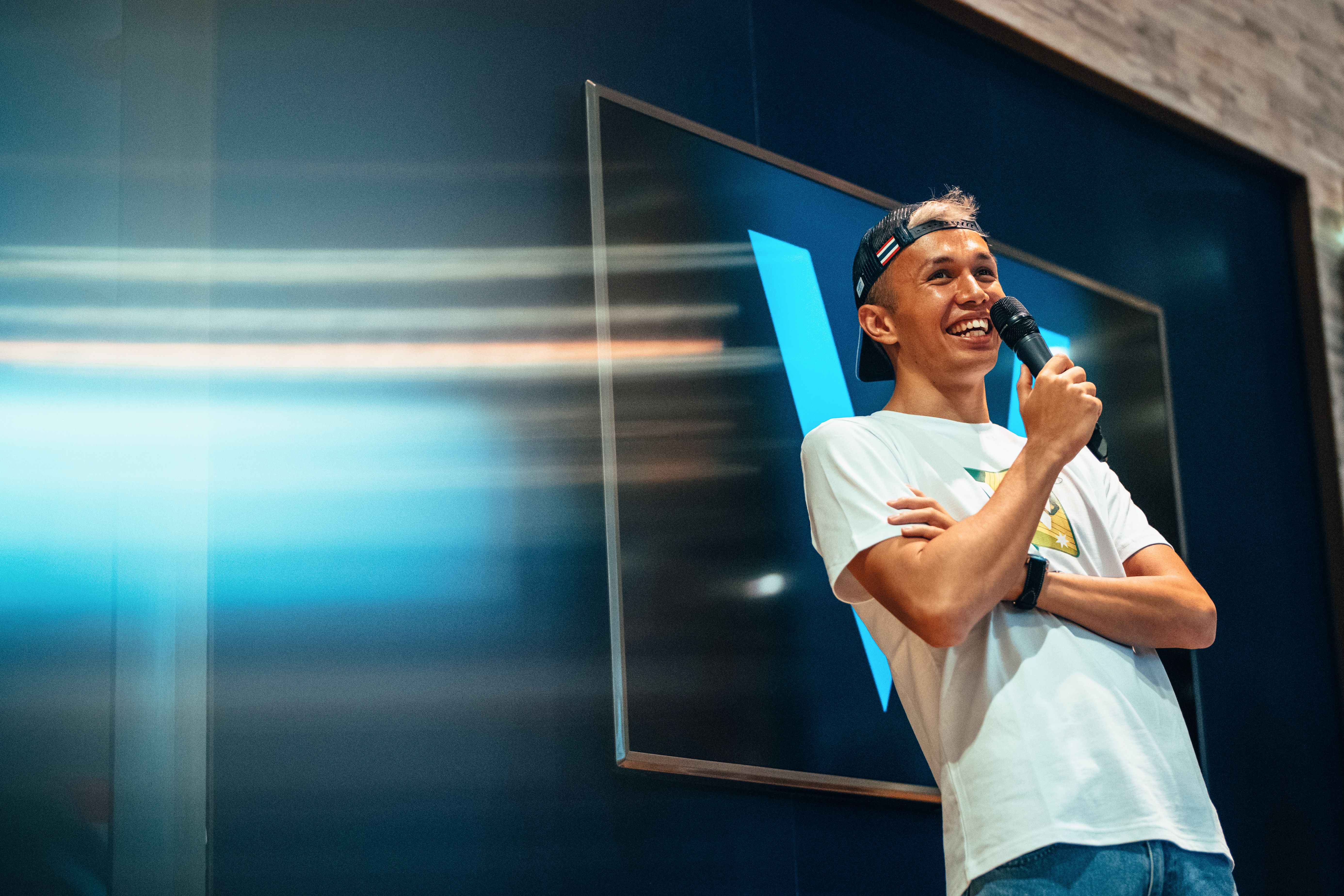 Albono brought the house down with an iconic Q&A.