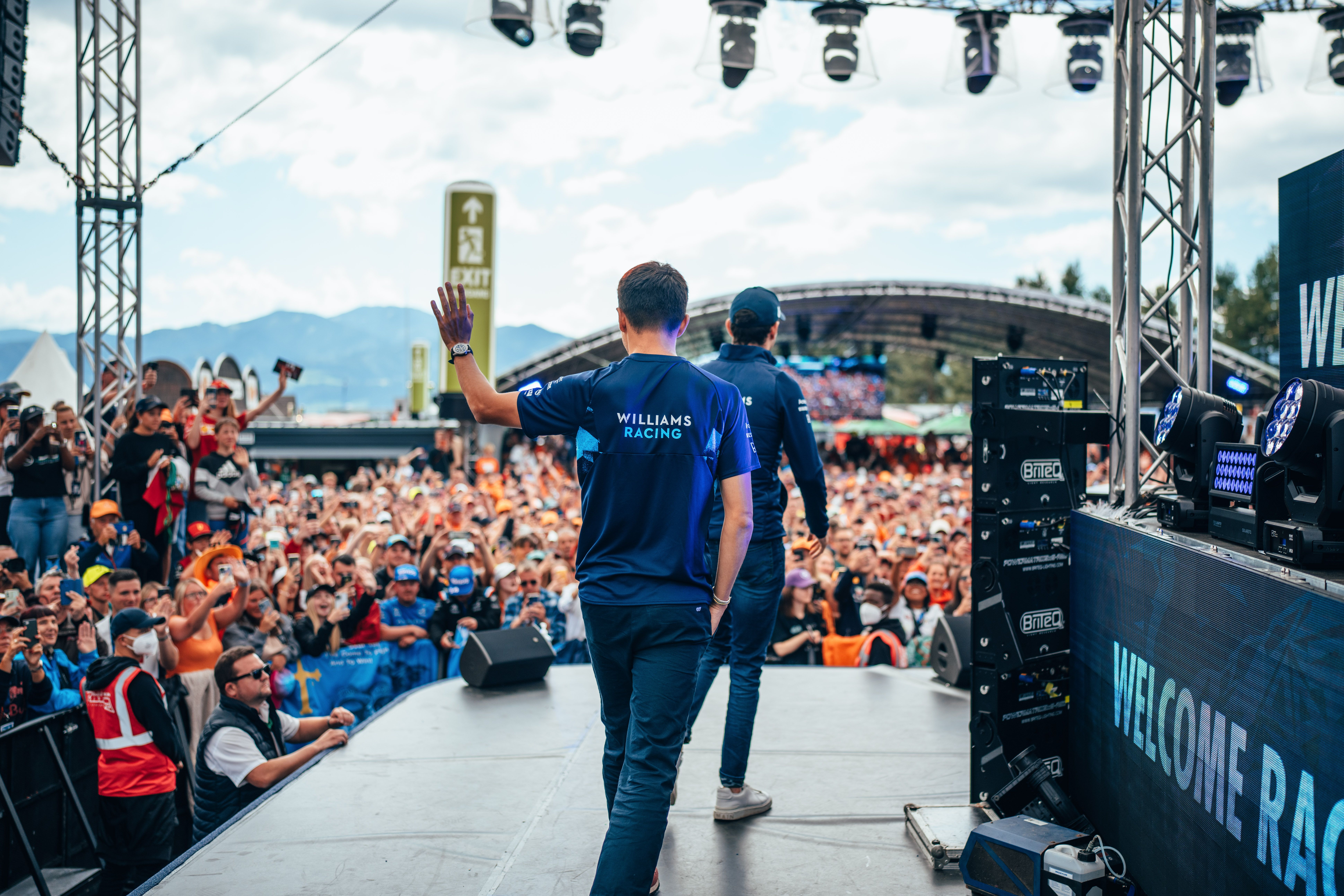 Just saying ‘Hi’ at the Fan Zone