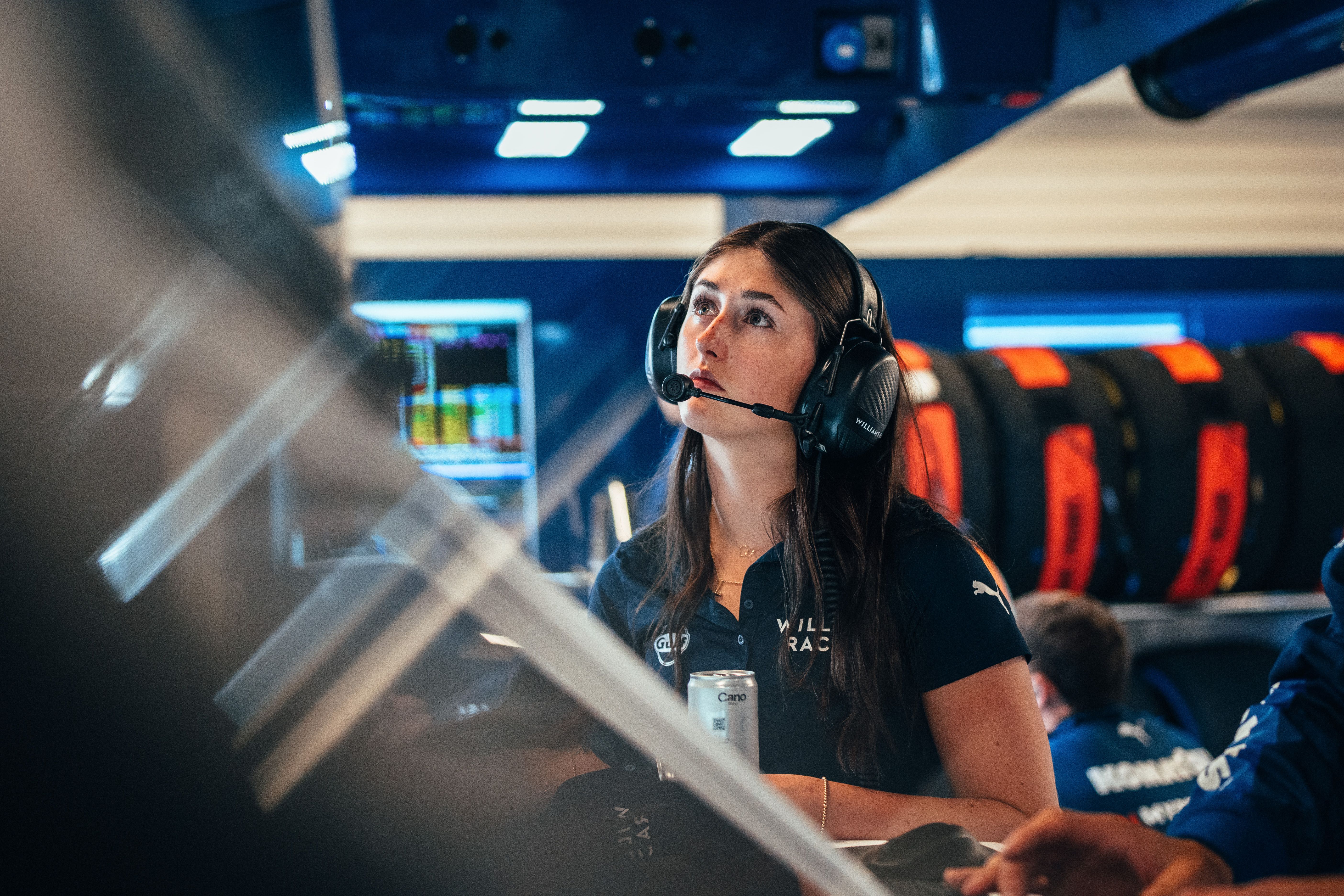 Lia watches on fresh from her best-ever F1 Academy result.