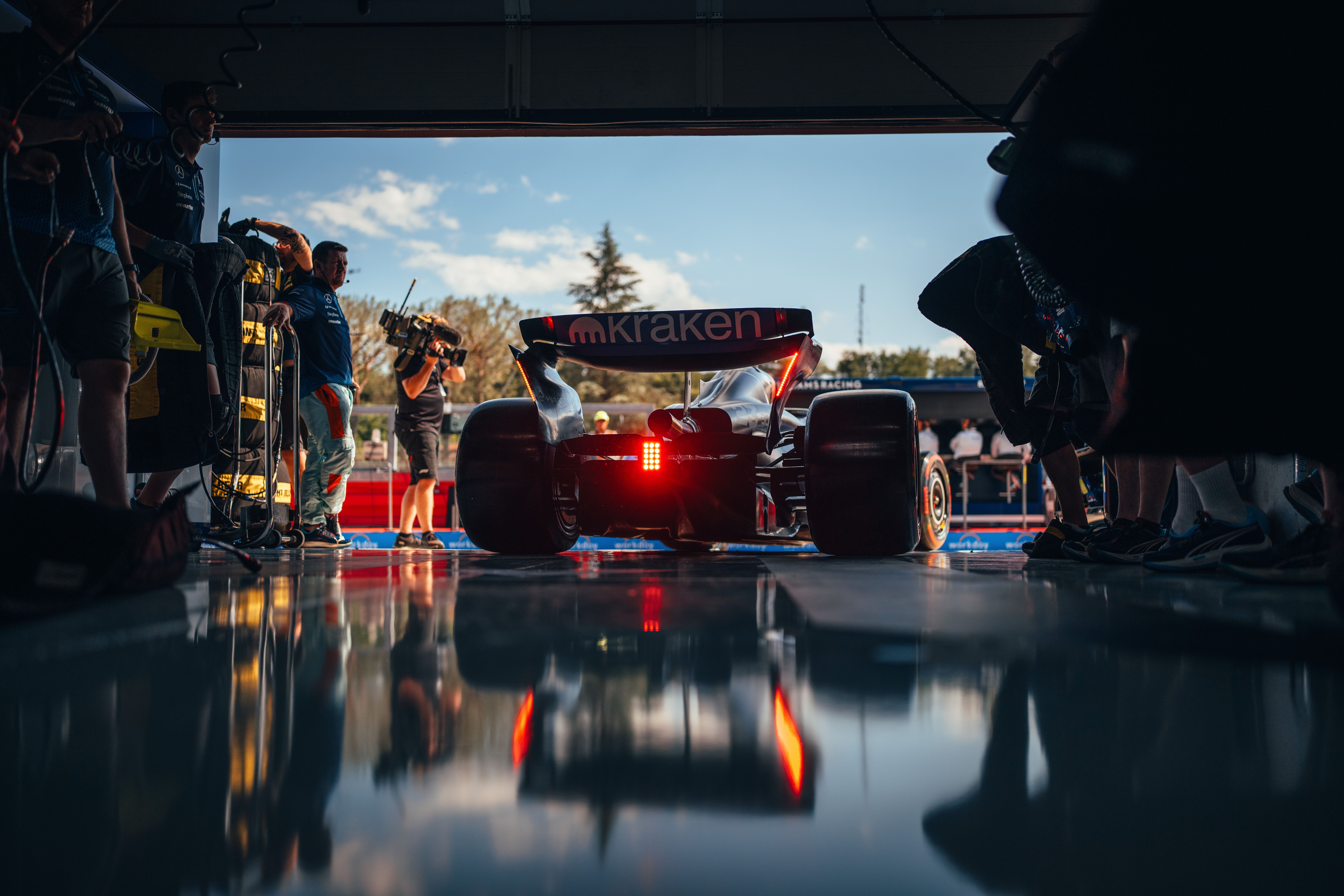 Racing the stopwatch.