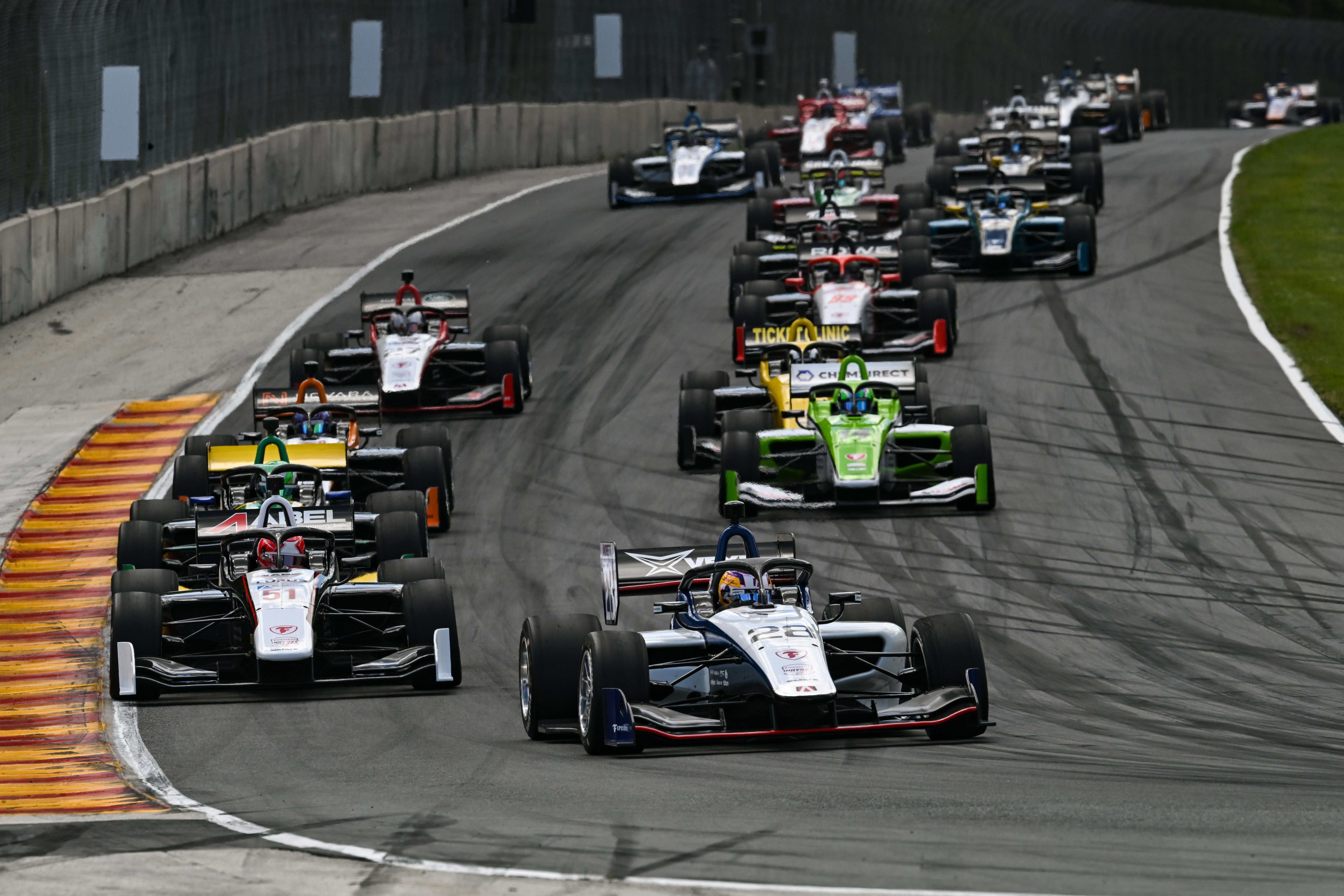 Rolling off from pole at Road America - CREDIT - Penske Entertainment: Joe Skibinski