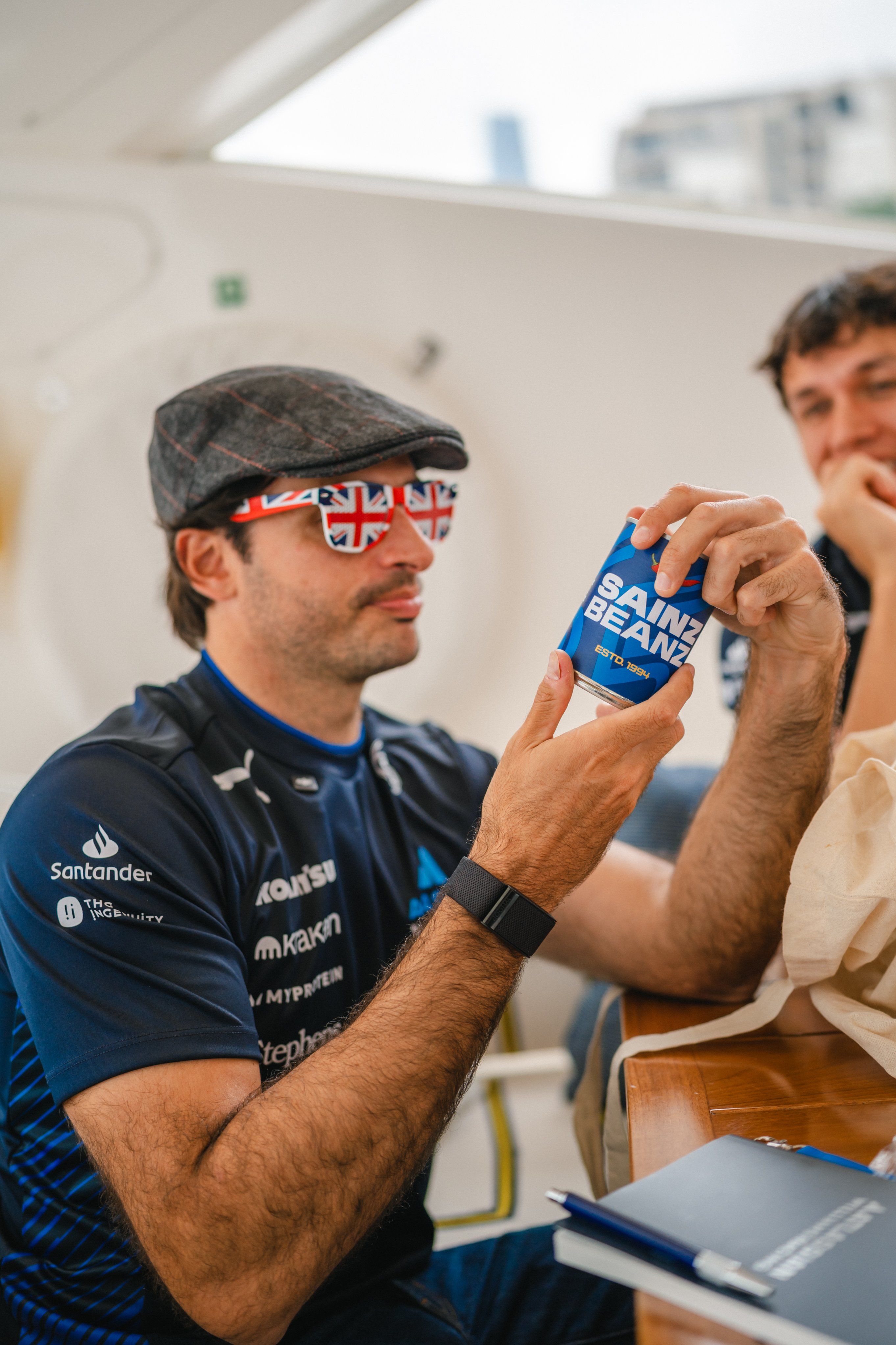 Alex treated Carlos to a welcome pack.