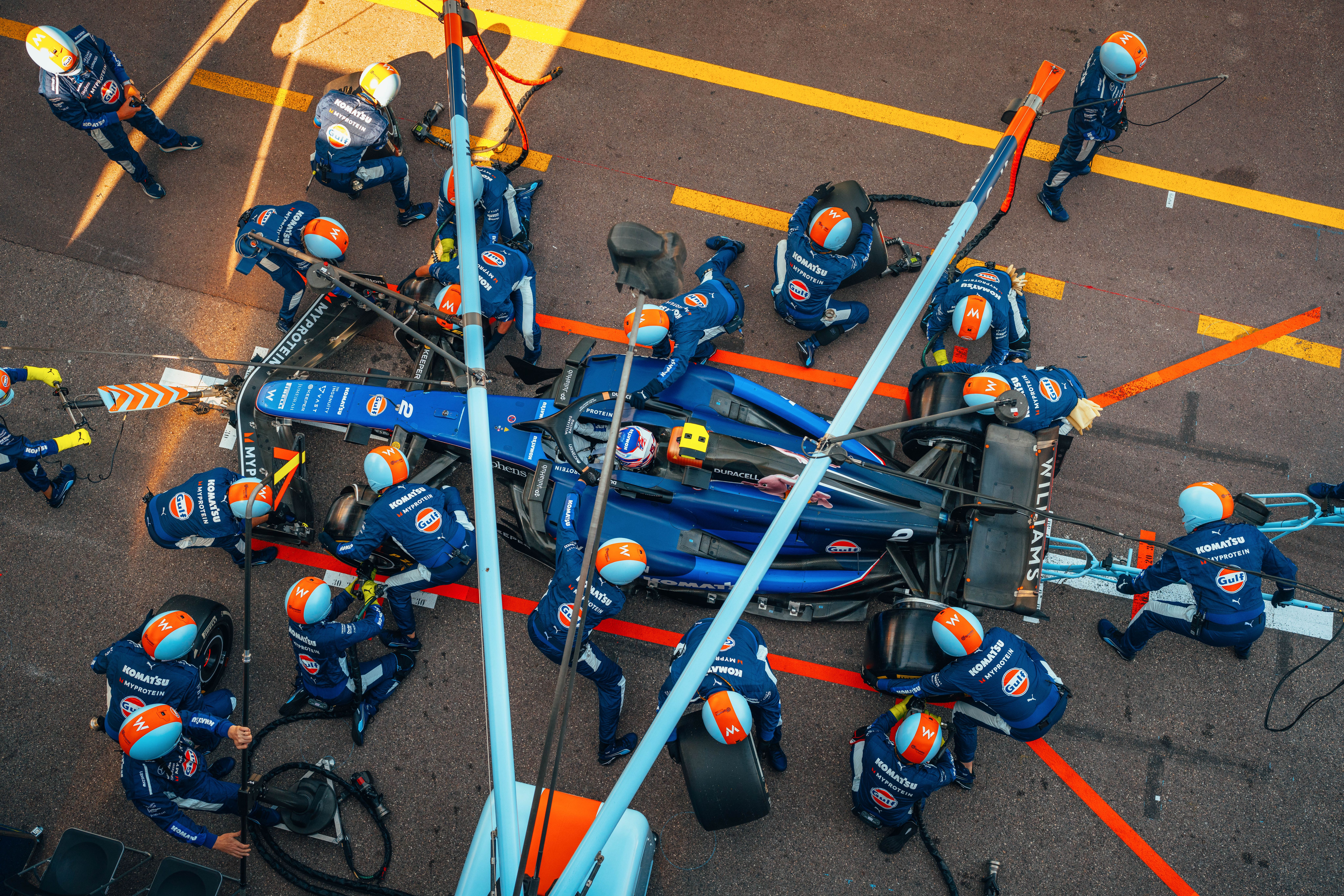 A fresh set of rubber goes on Sarge's car
