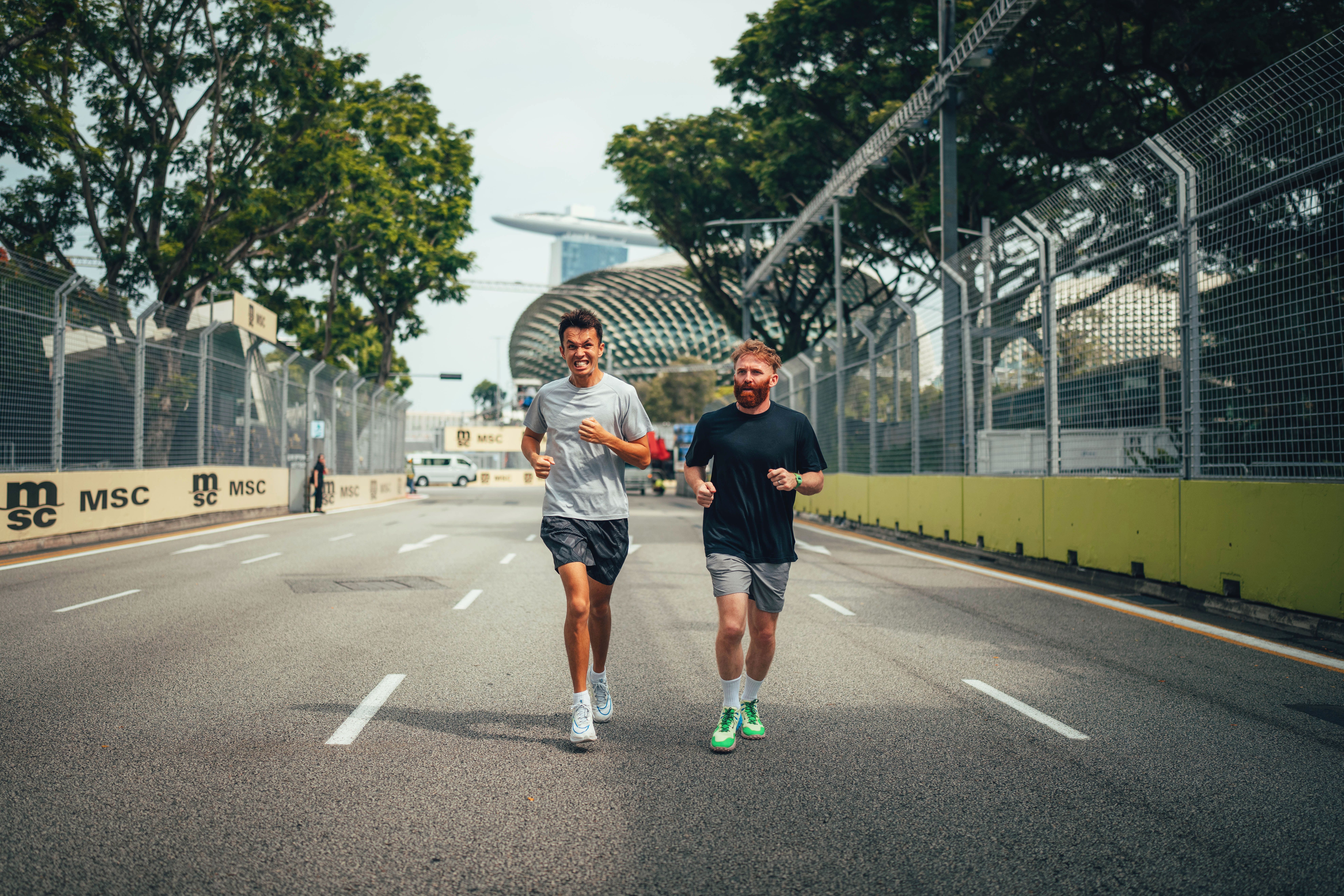 Alex and Patrick got busy setting the first purple sector of the weekend.
