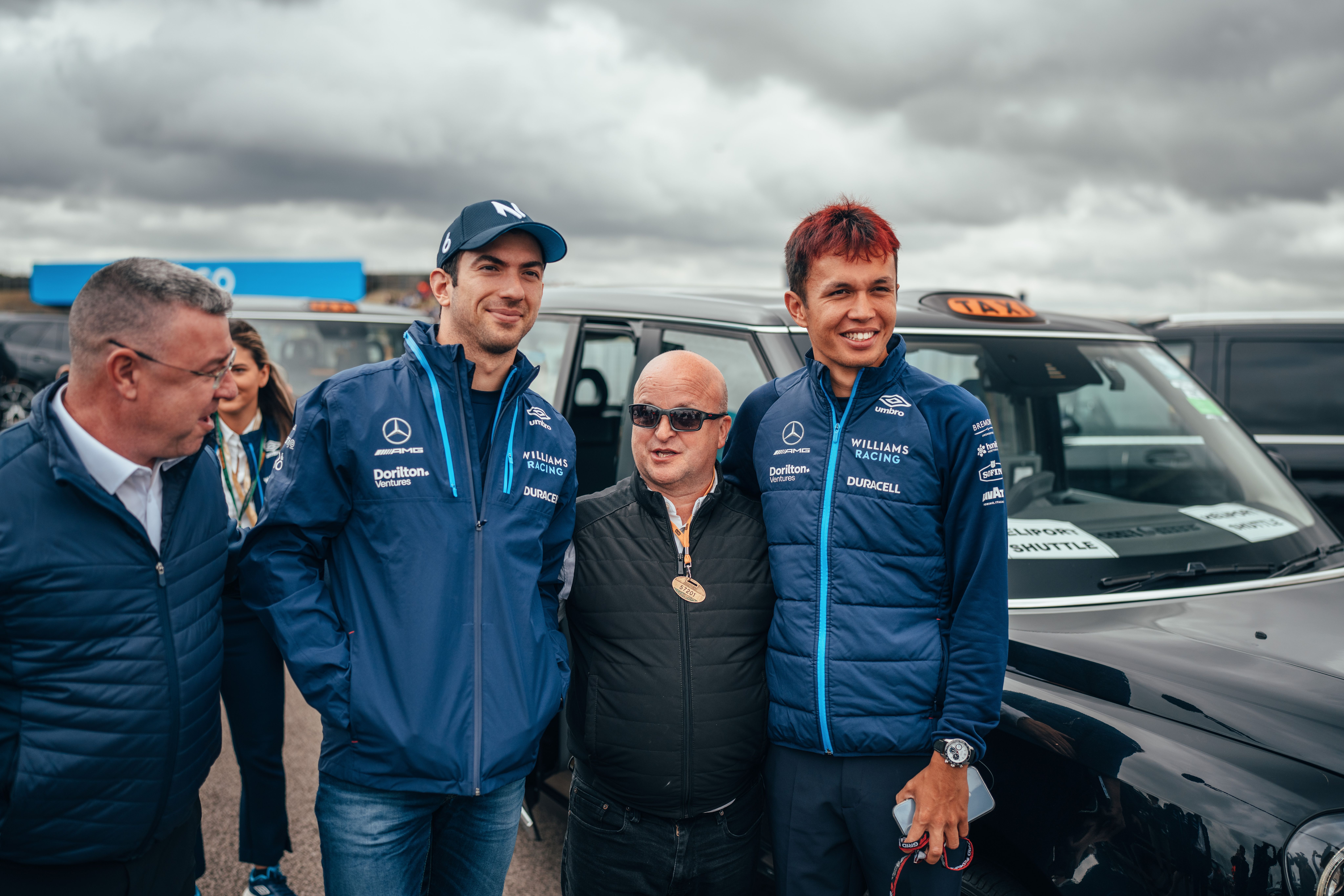 A couple of happy cabbies