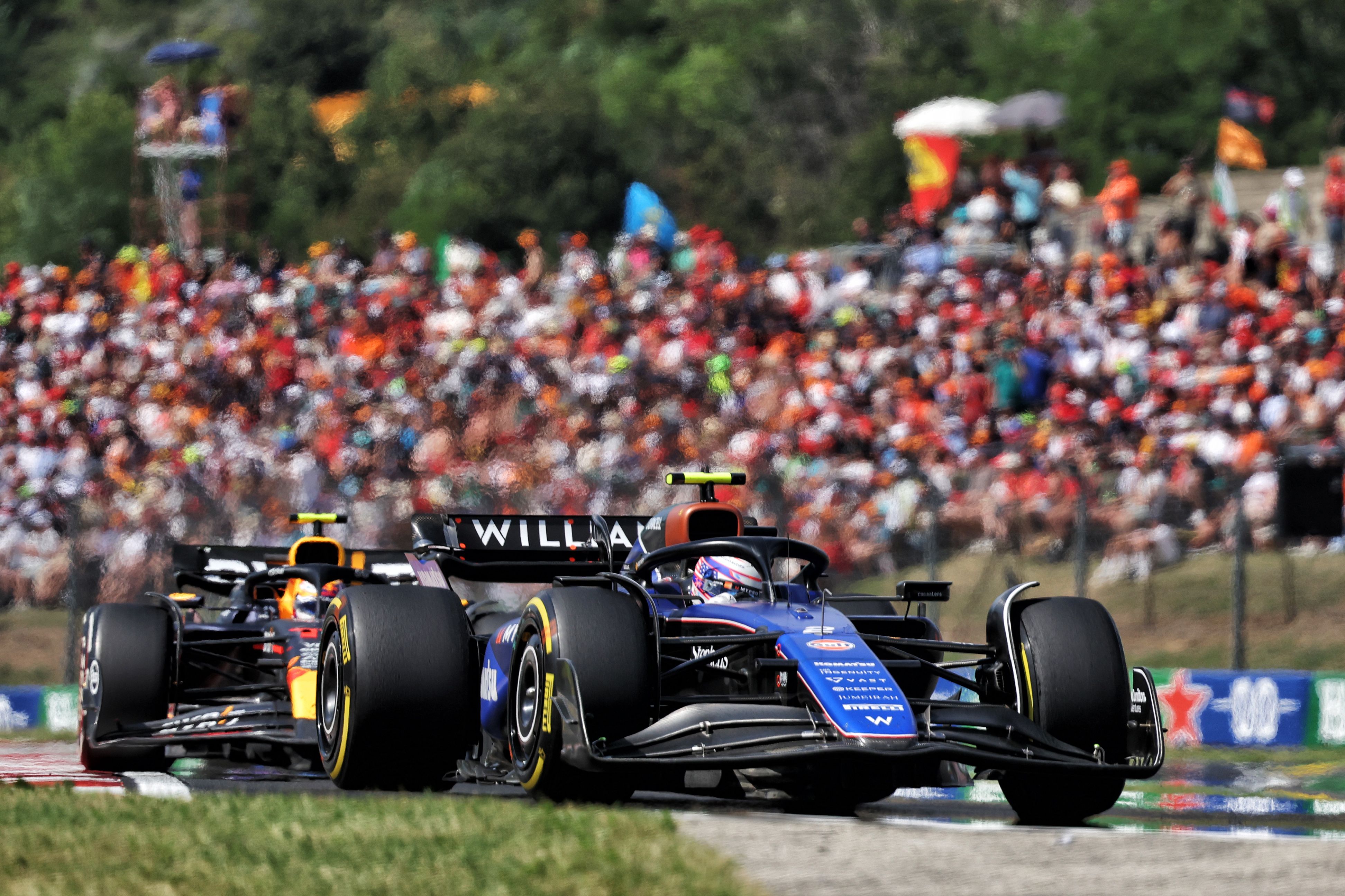 Logan leads Perez around the Hungaroring
