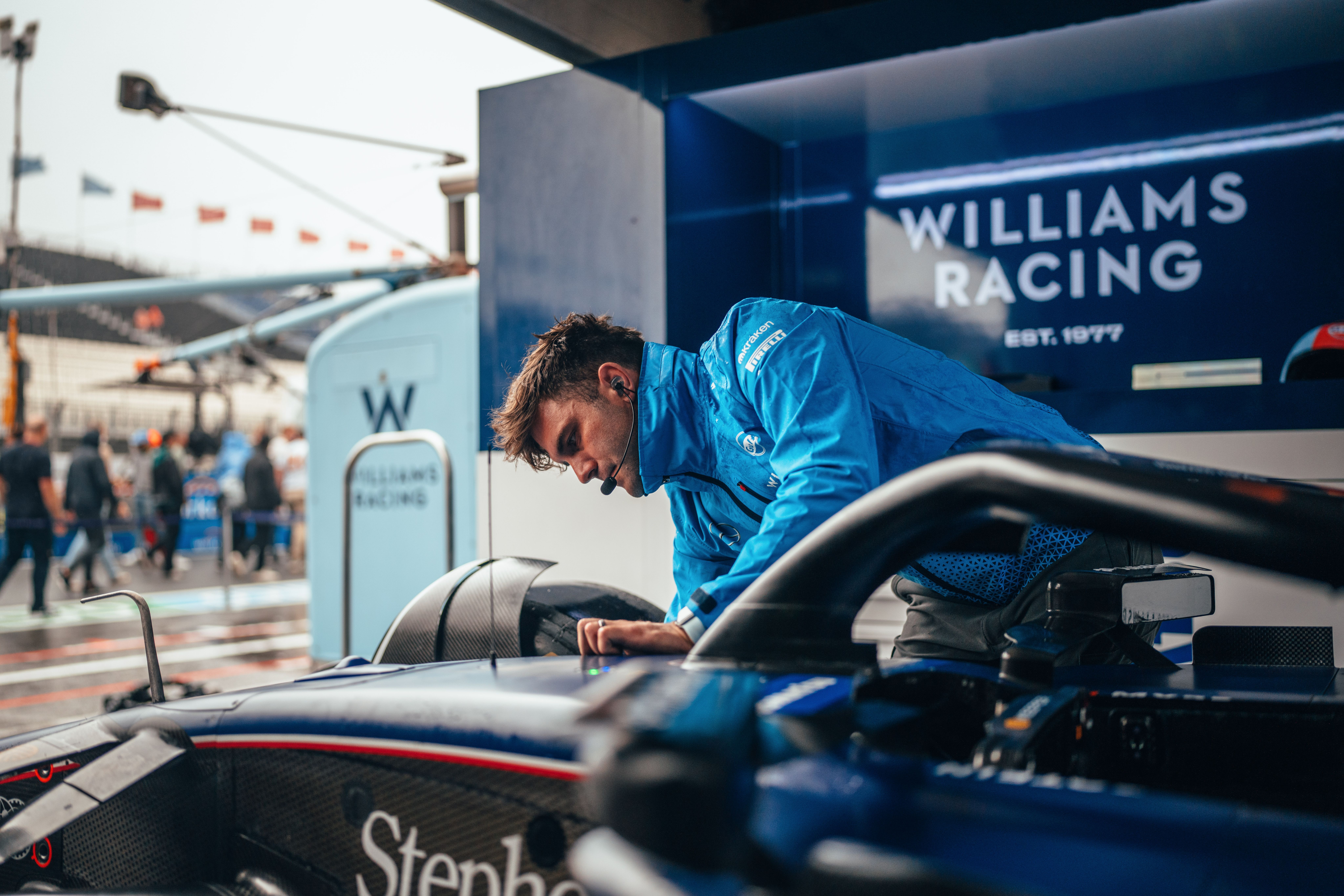 Final preparations before the upgraded FW46 breaks cover.