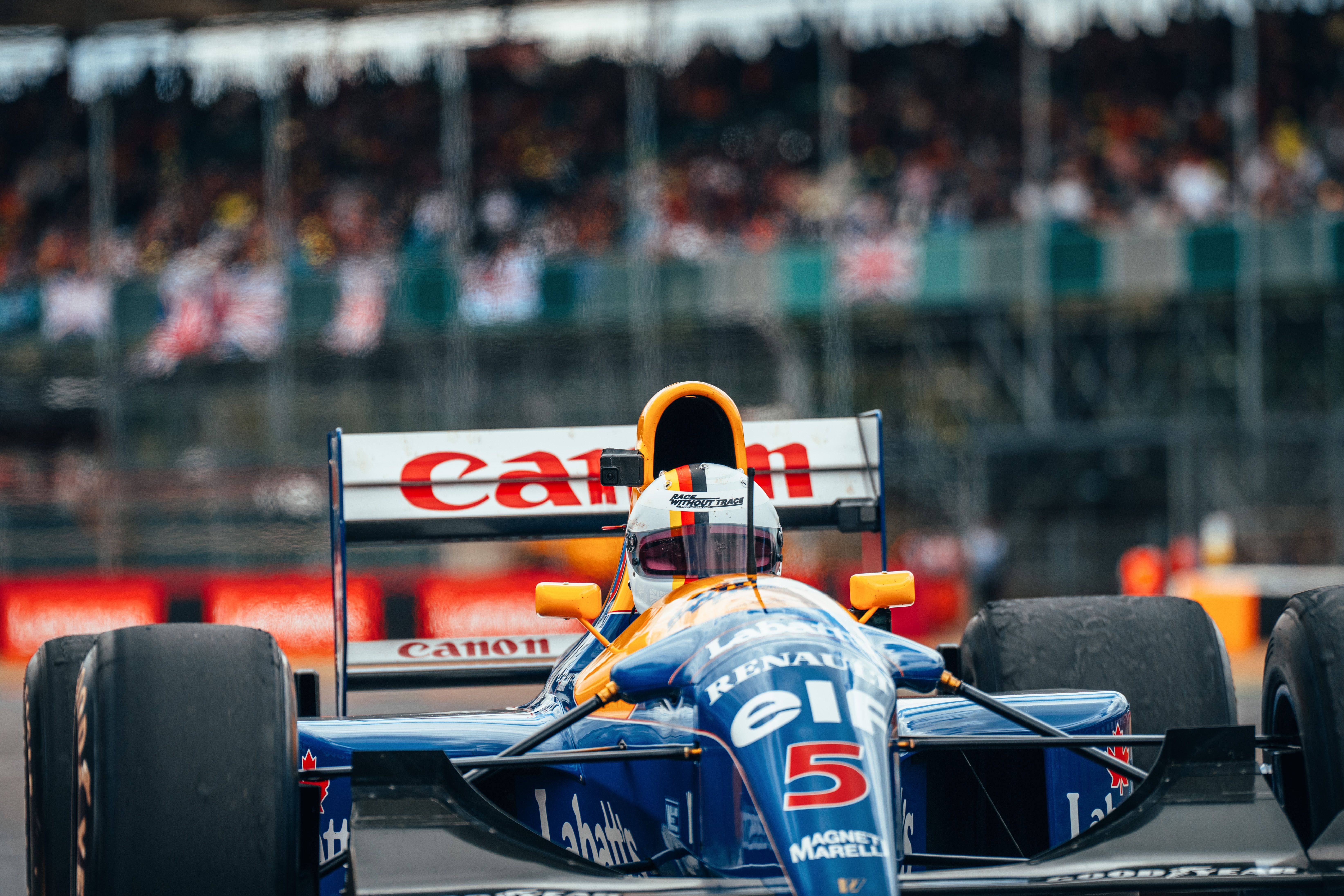 We think you can see his smile through the helmet