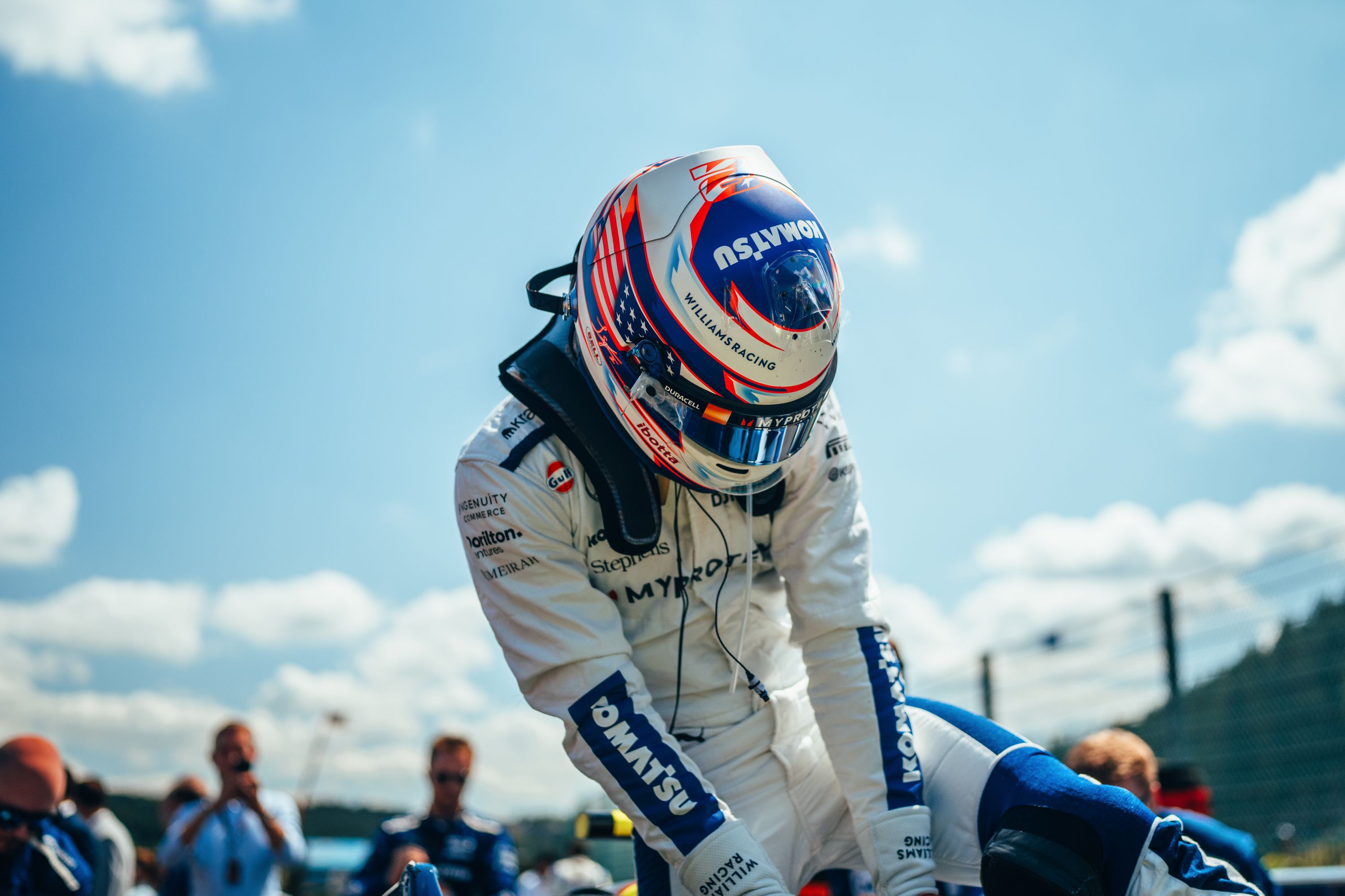 Logan all suited up.