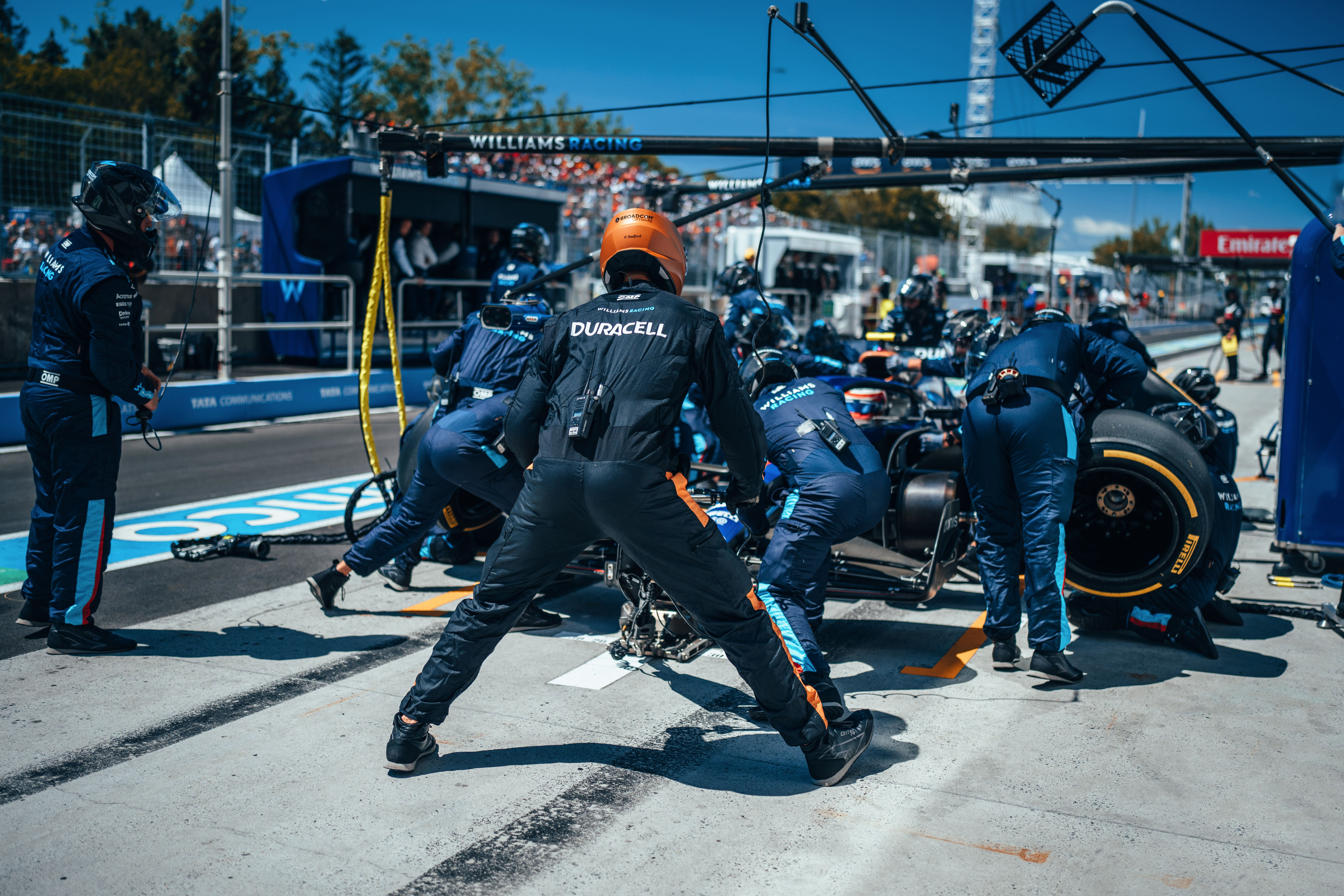 Nicky was first in to stop