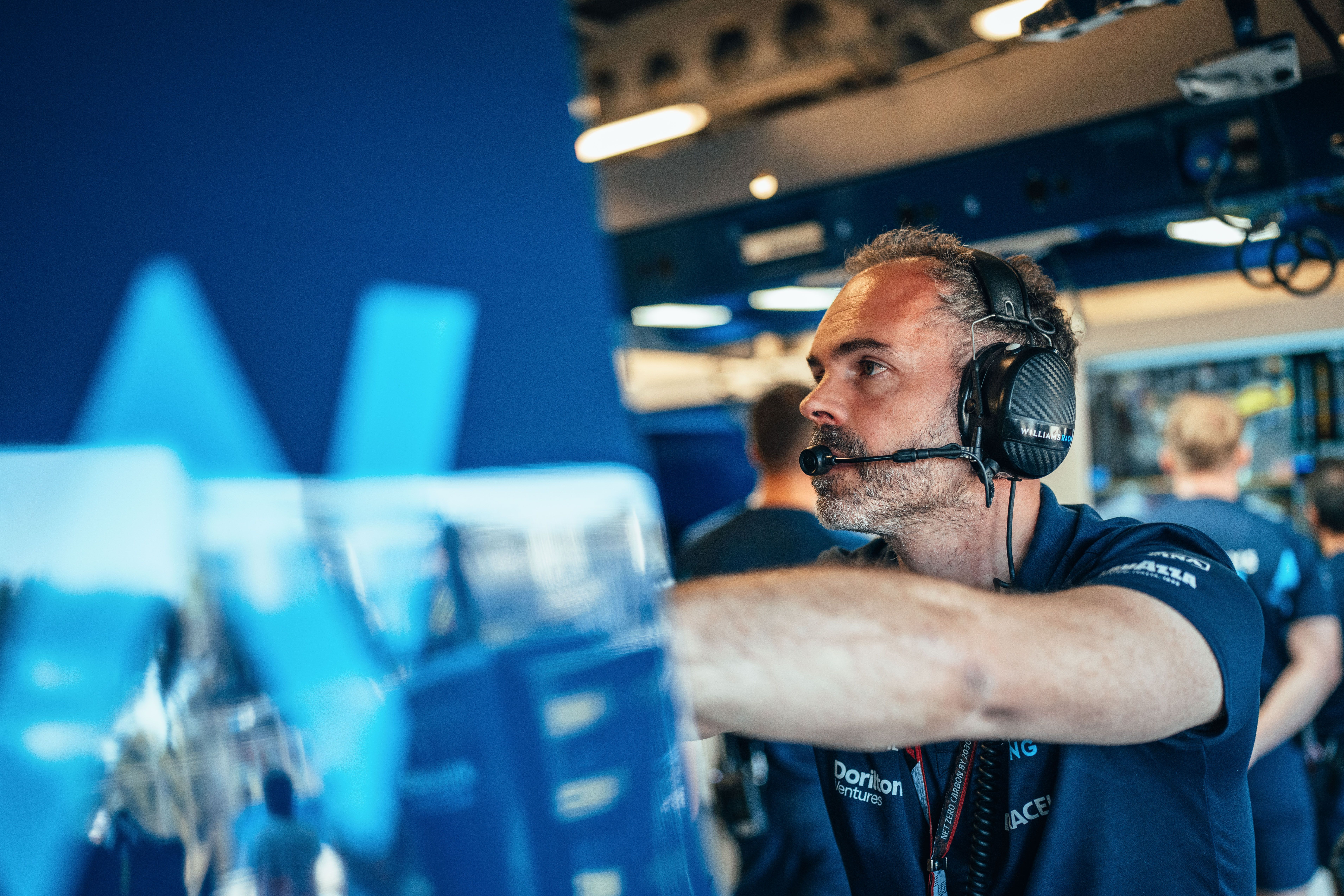 James supplies Alex with critical information, especially at this street circuit