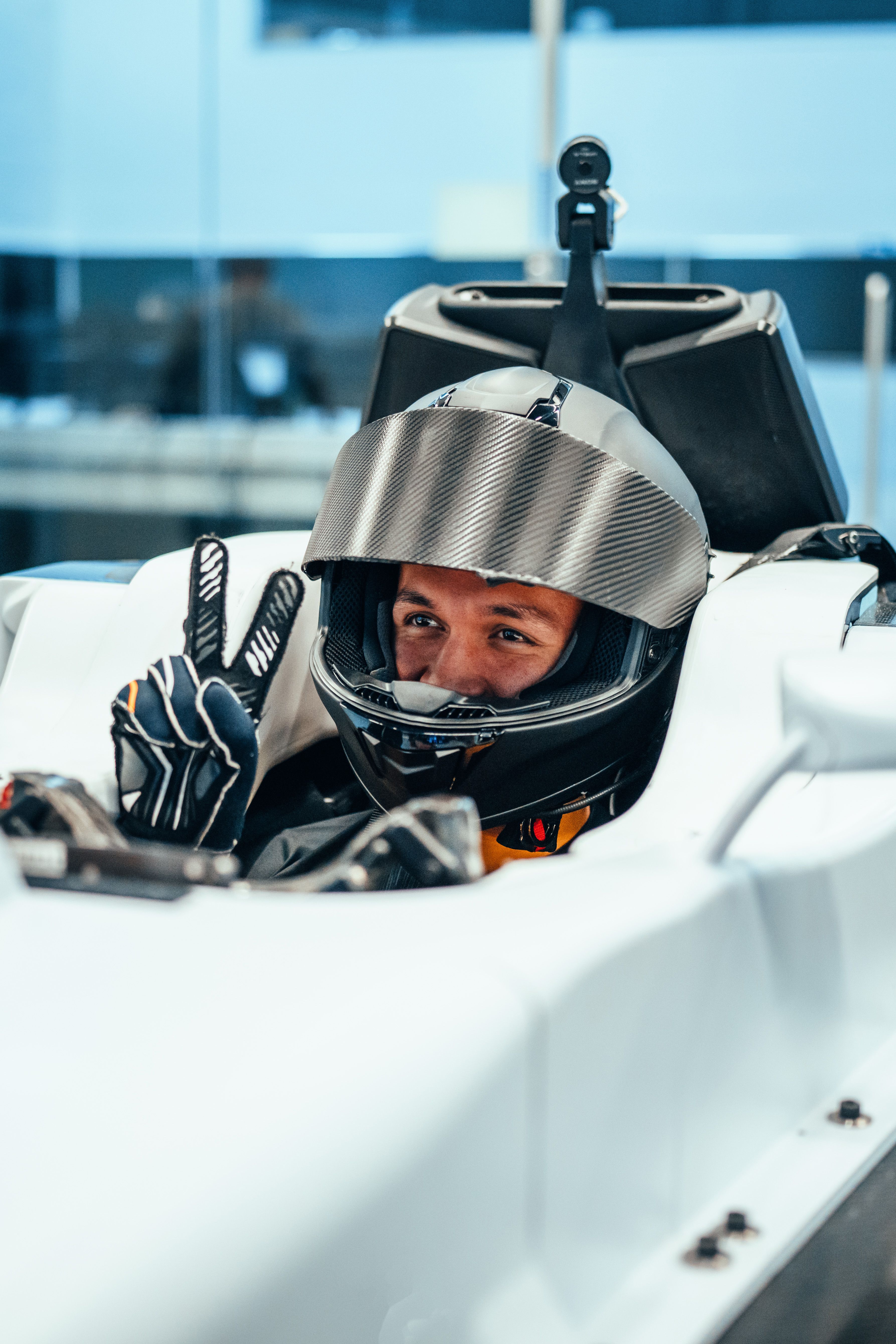 He was straight down to work in the sim