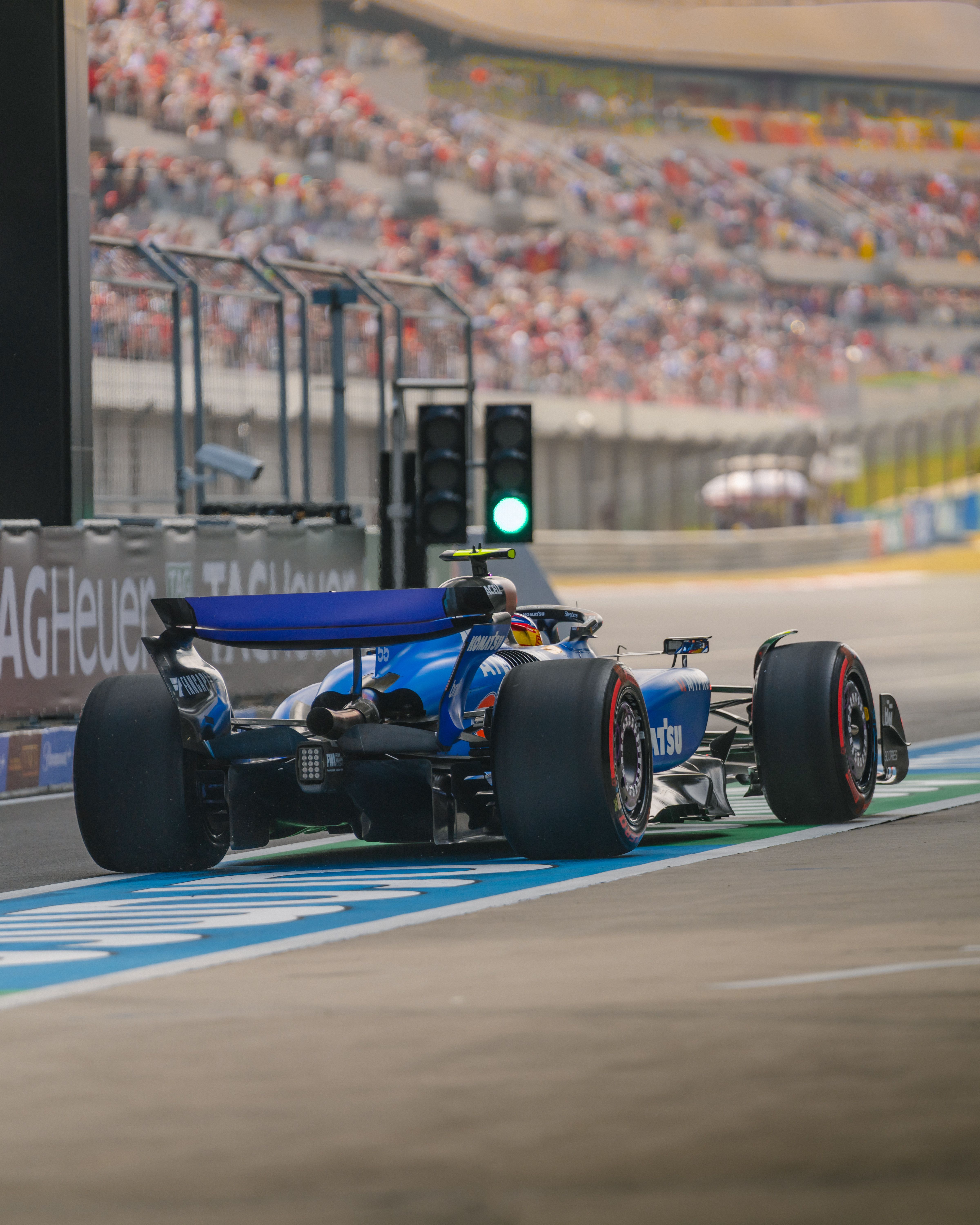 Green light. Time to get the car to the starting position