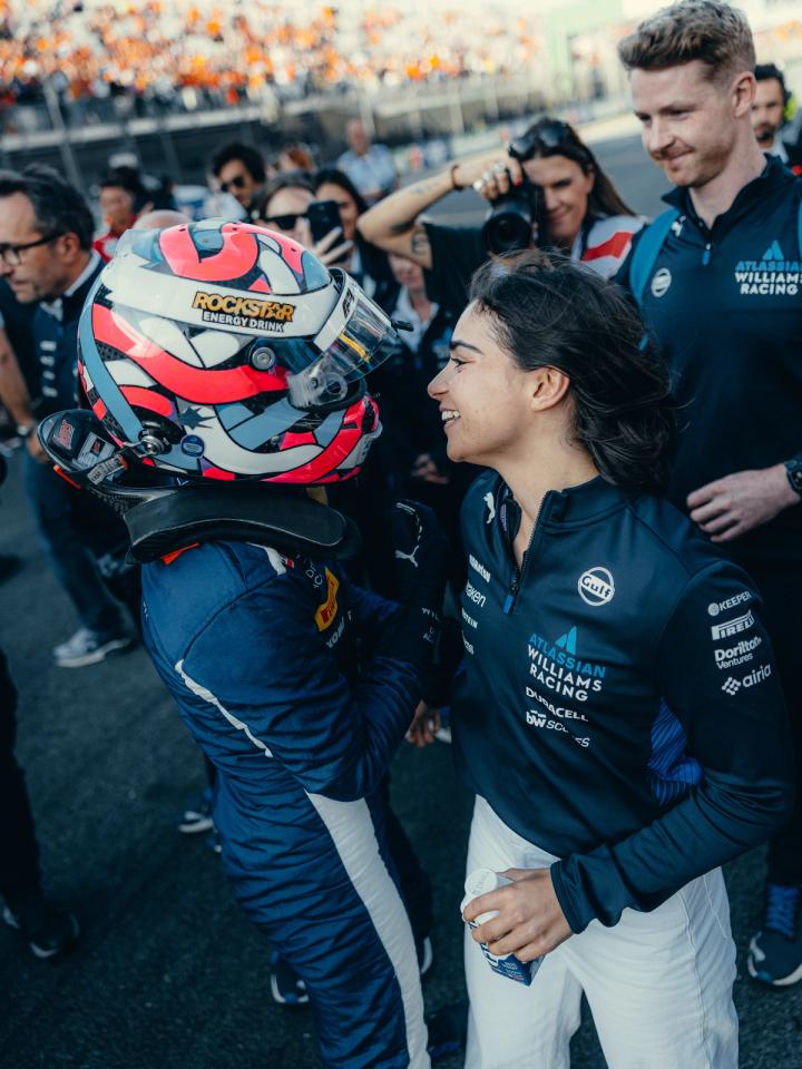 Jamie Chadwick was on the ground in Zandvoort to cheer Lia on