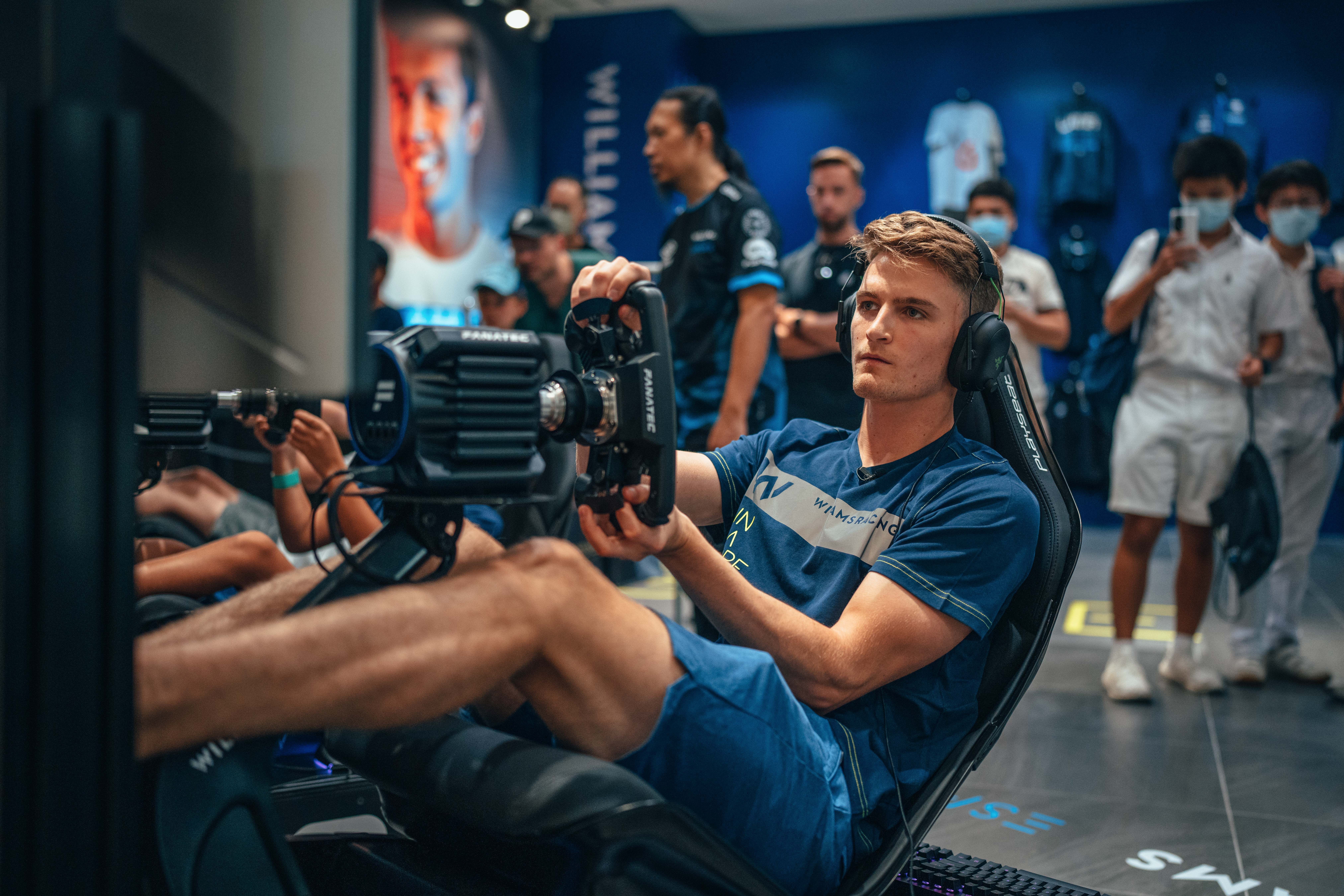 He even put in a lap before shooting off