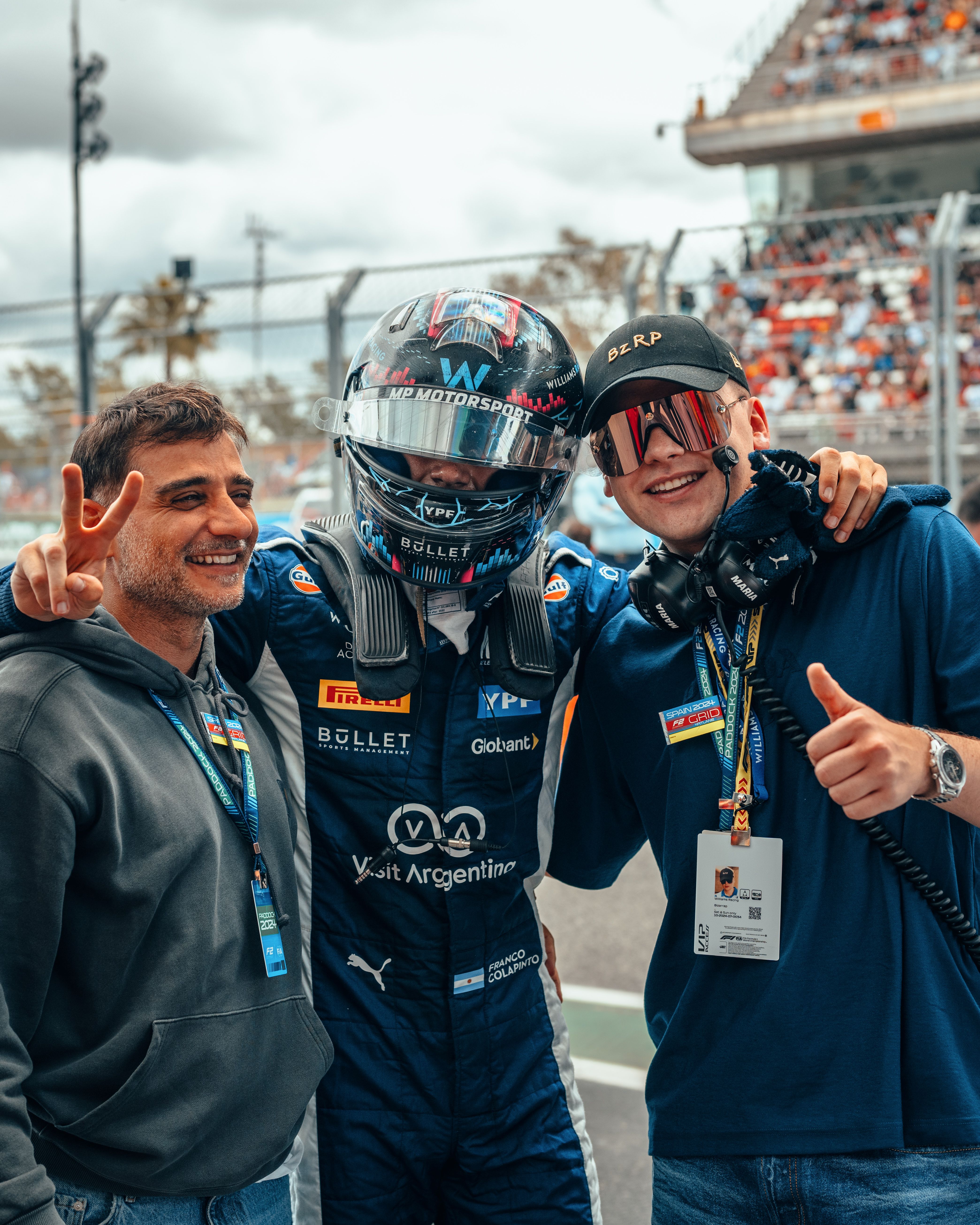 Franco's good friend Bizarrap was there to celebrate.