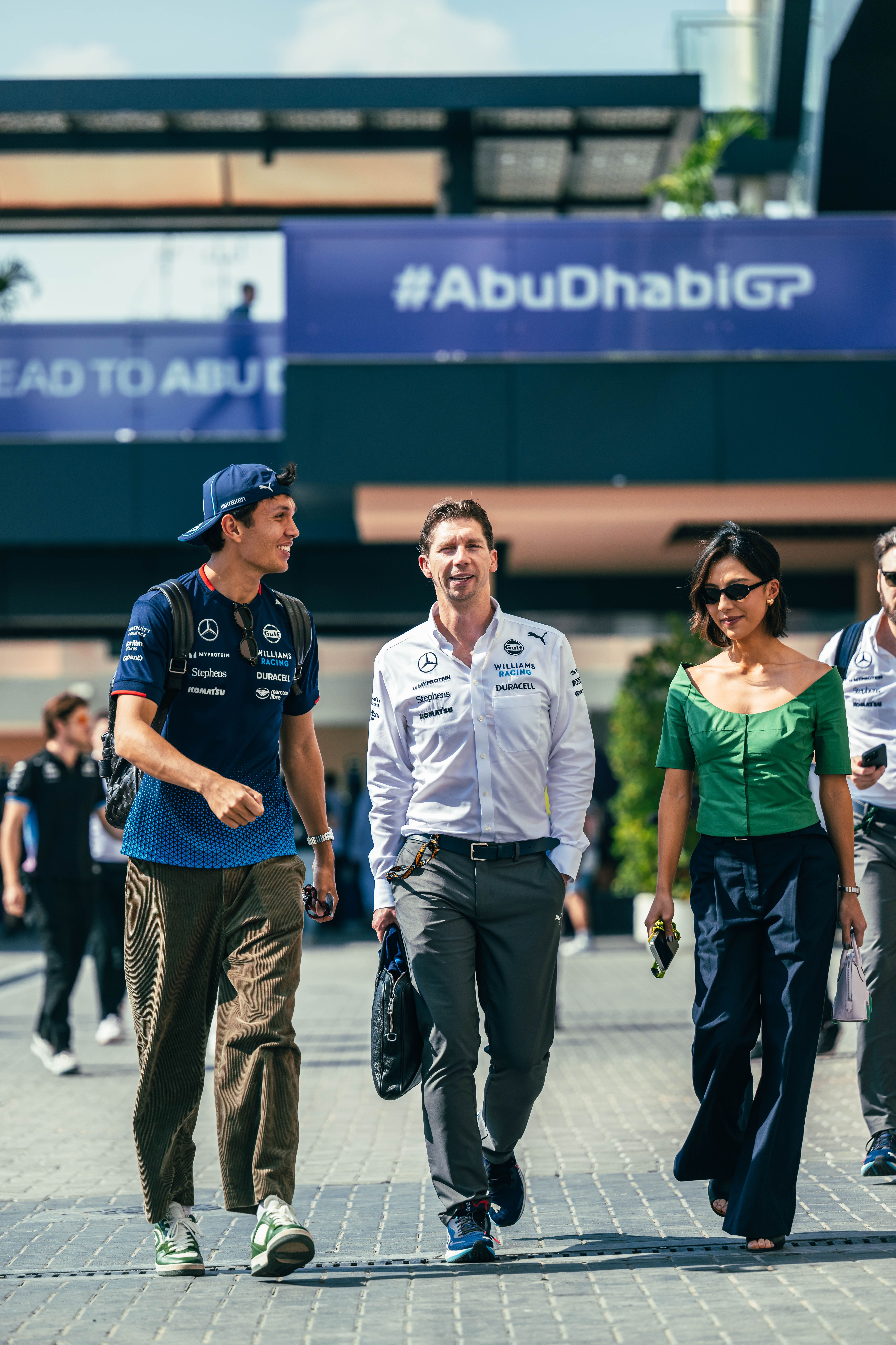 Arriving for Quali Saturday