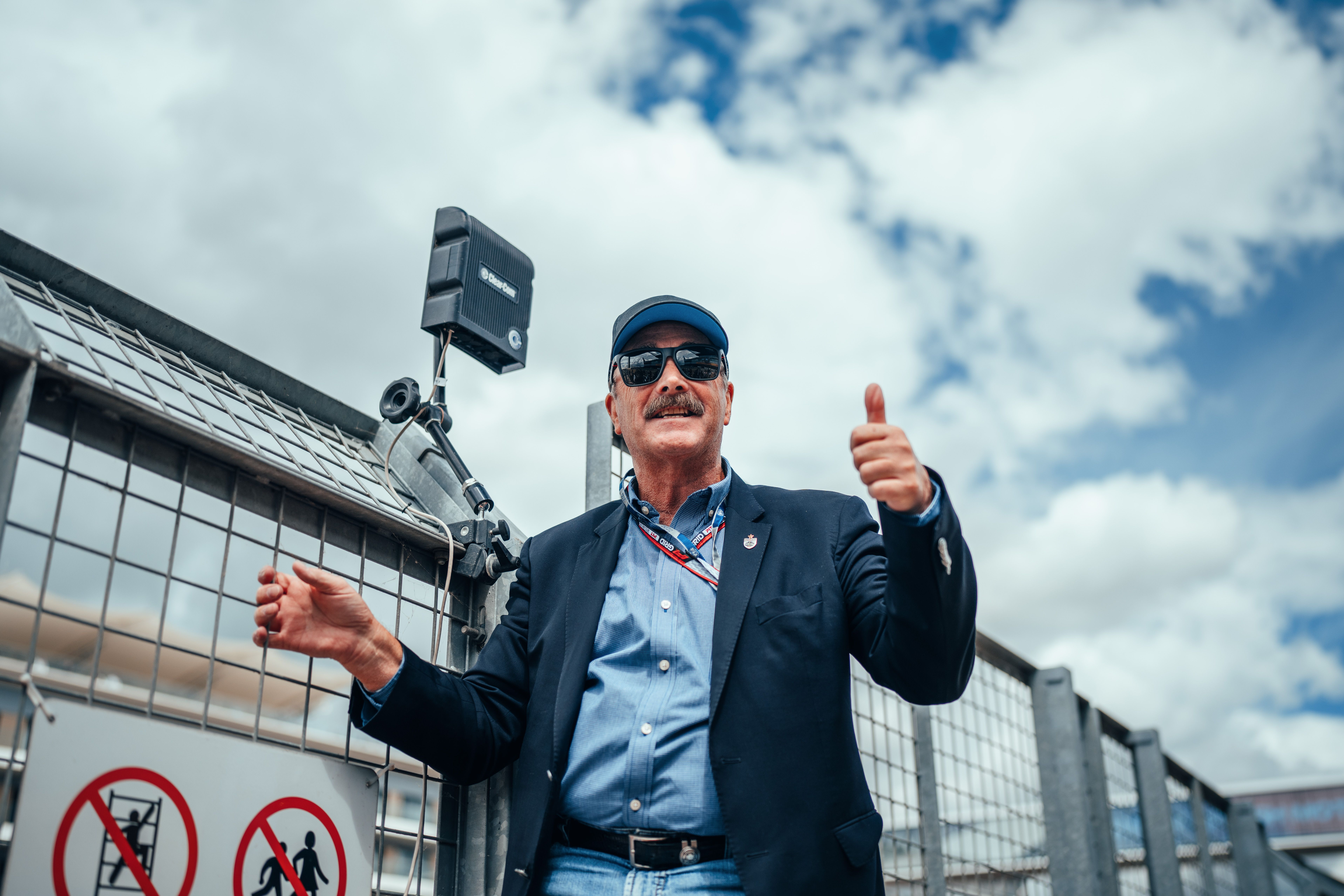 Seb gets a thumbs up from Our Nige