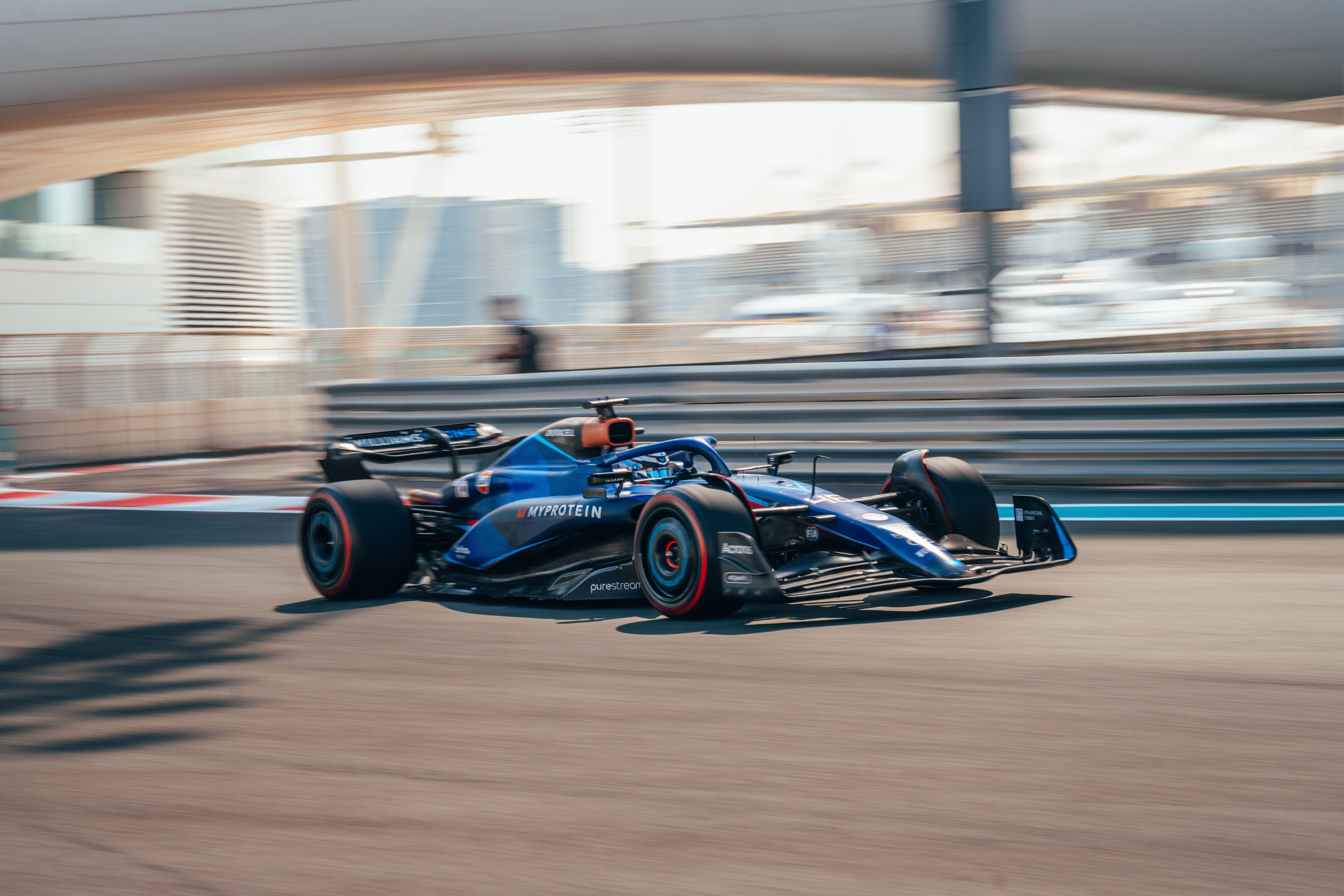 Franco recorded 65 laps around Yas Marina, over a full race distance.