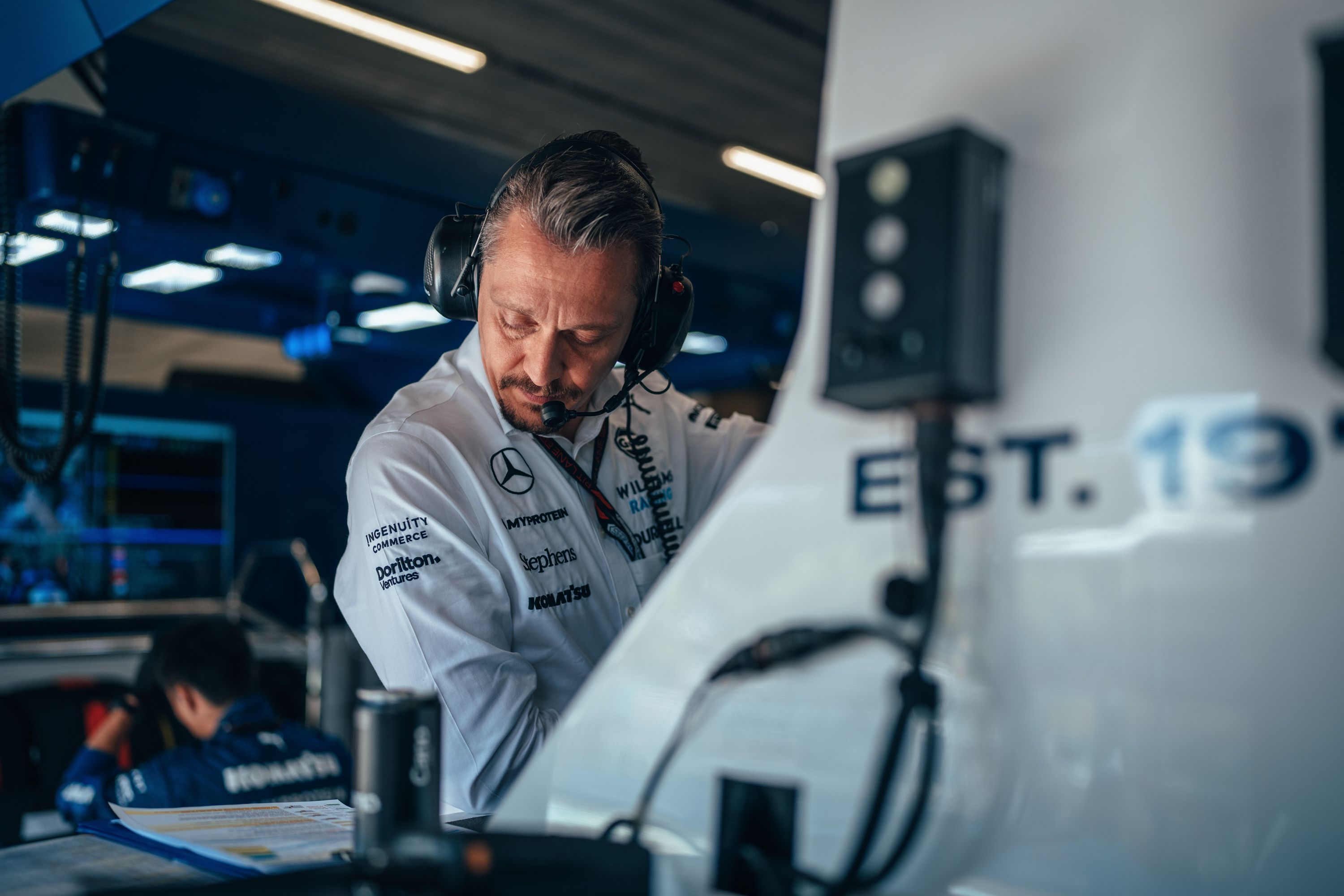 Gaetan checks the data.