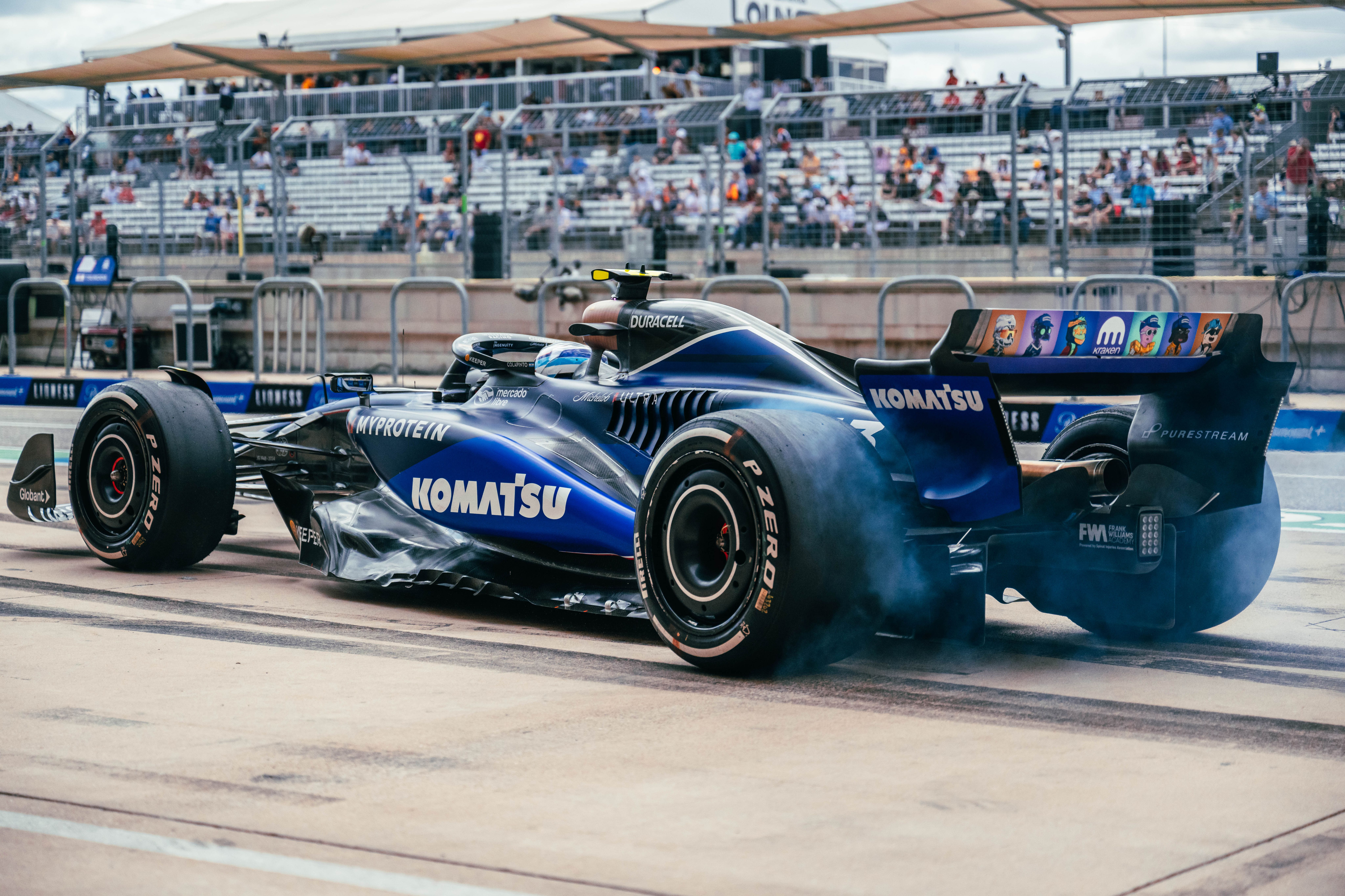 Smokin' hot tyres...