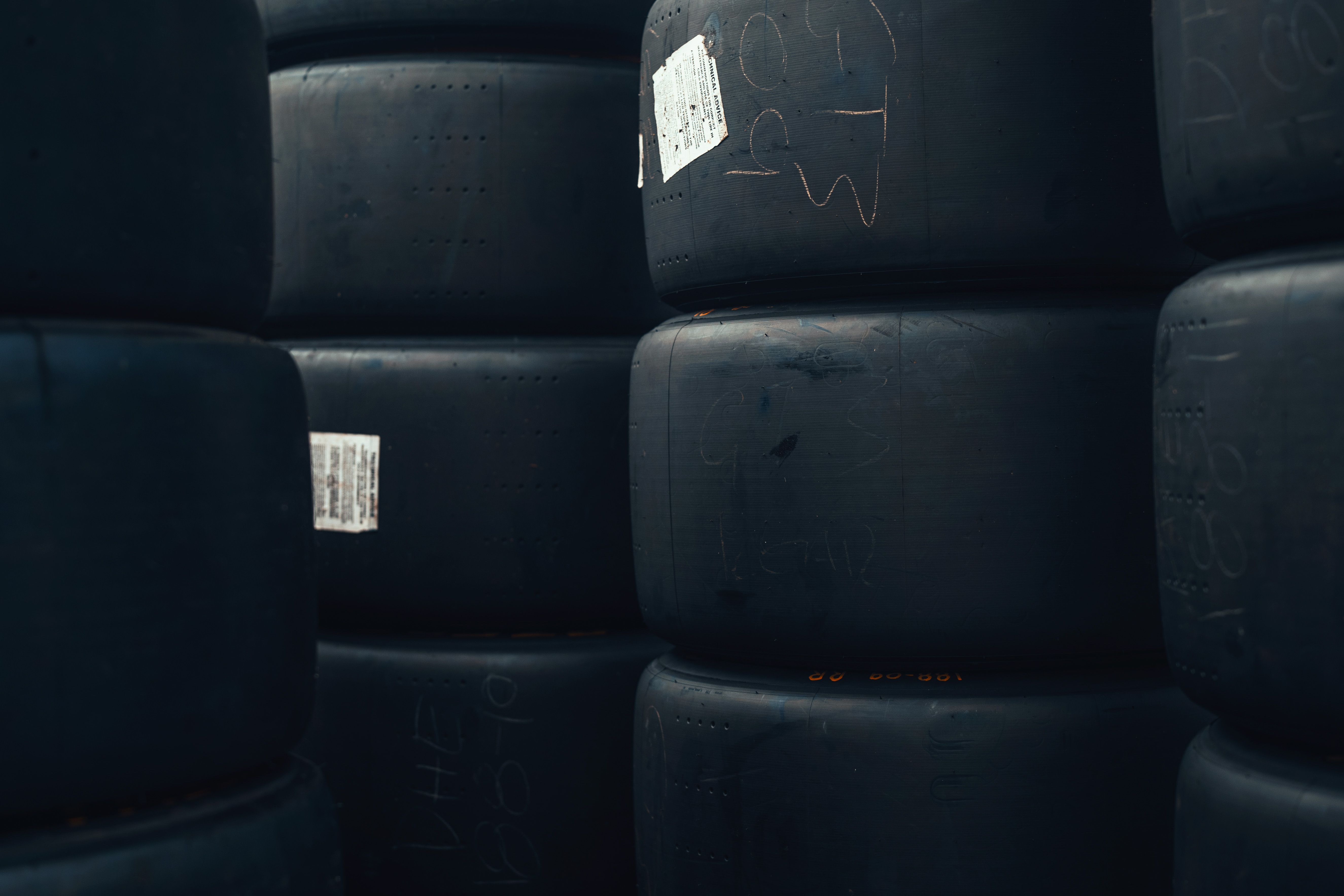 There's something about fresh and stickered tyres.