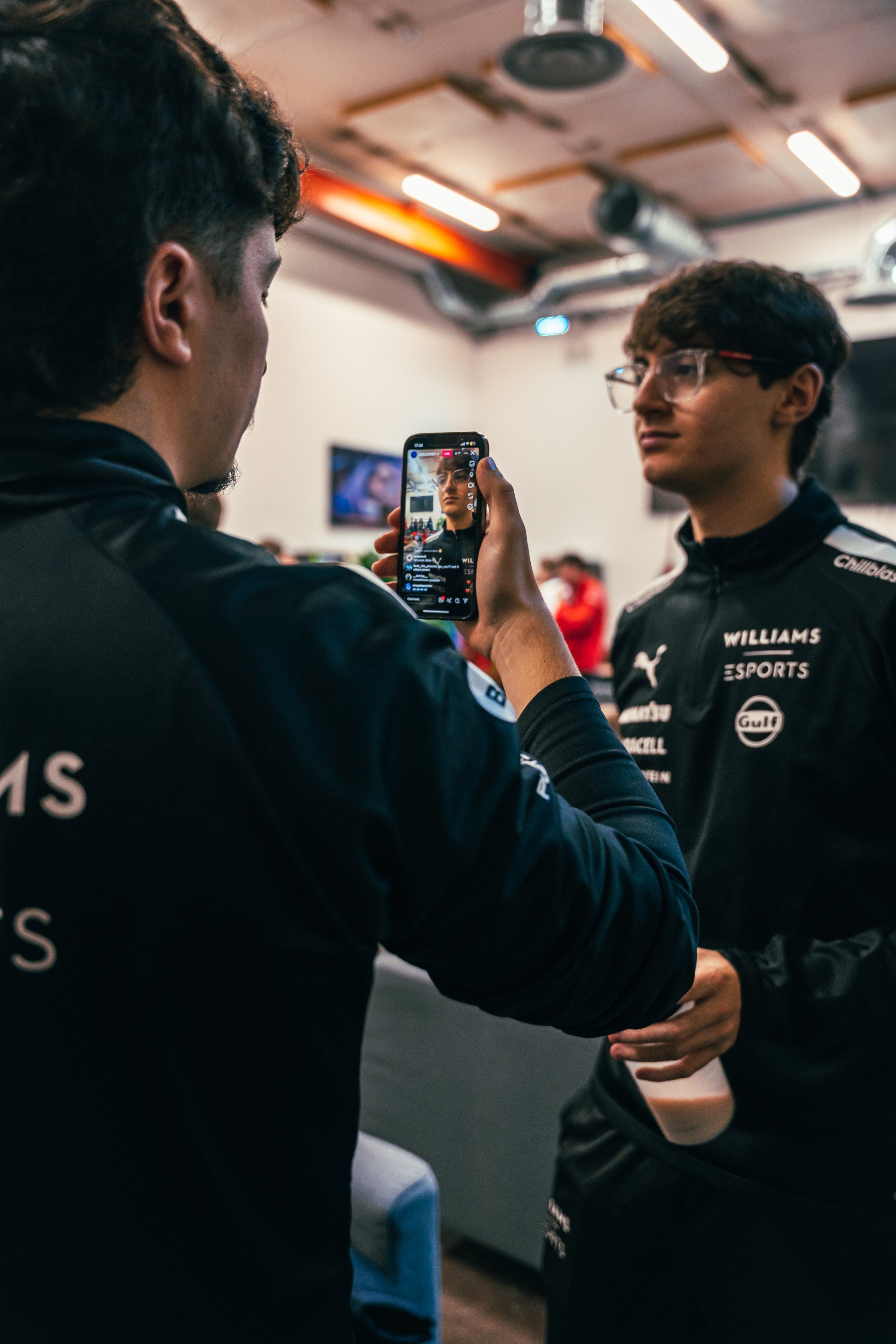 Getting the all-important IG live in.