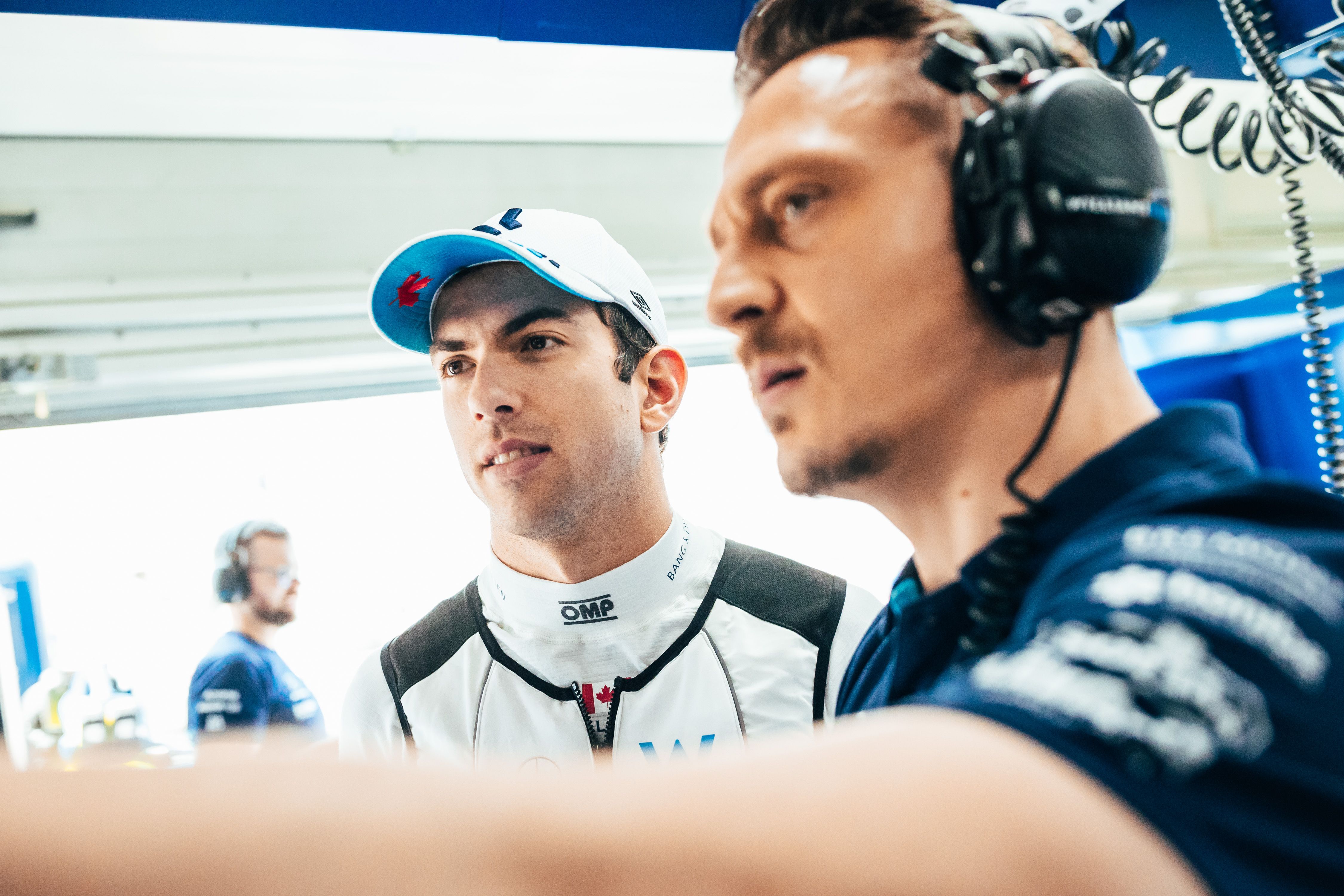 Gaetan dishing out the data at his home race