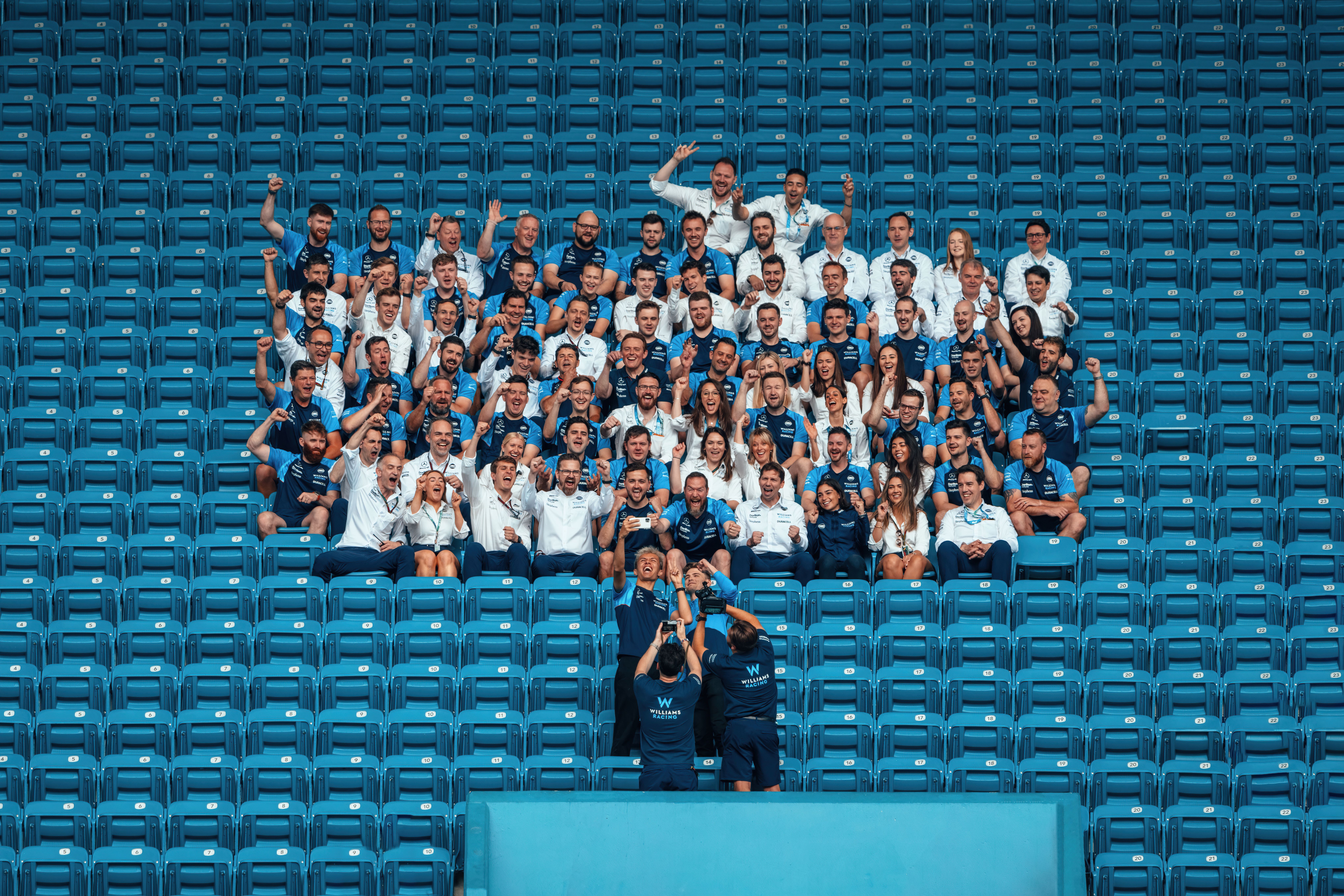 The day began with a team photo call within Hard Rock Stadium.