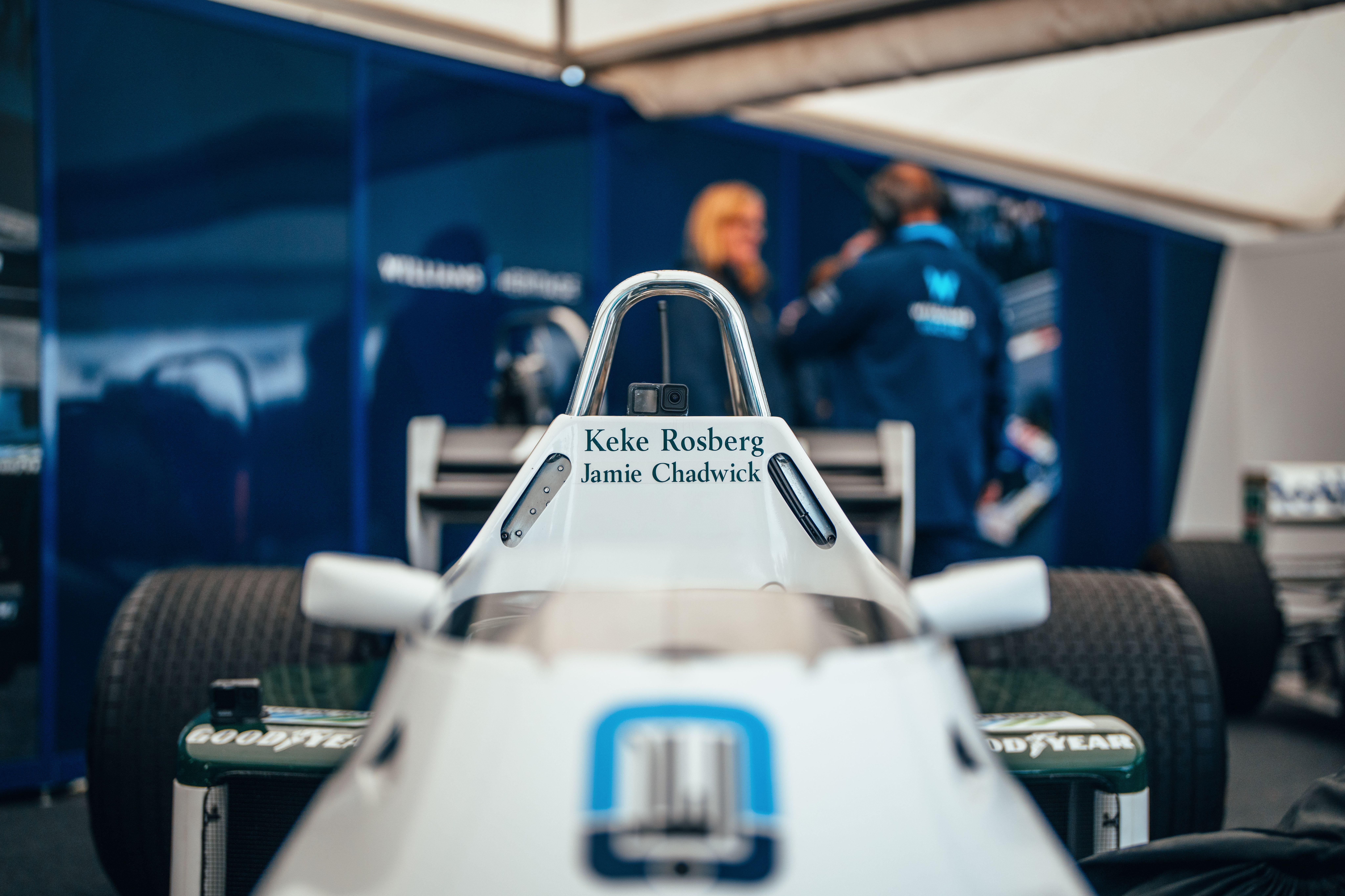 A few of our machines were being run up the hill, including this one - the FW08C.