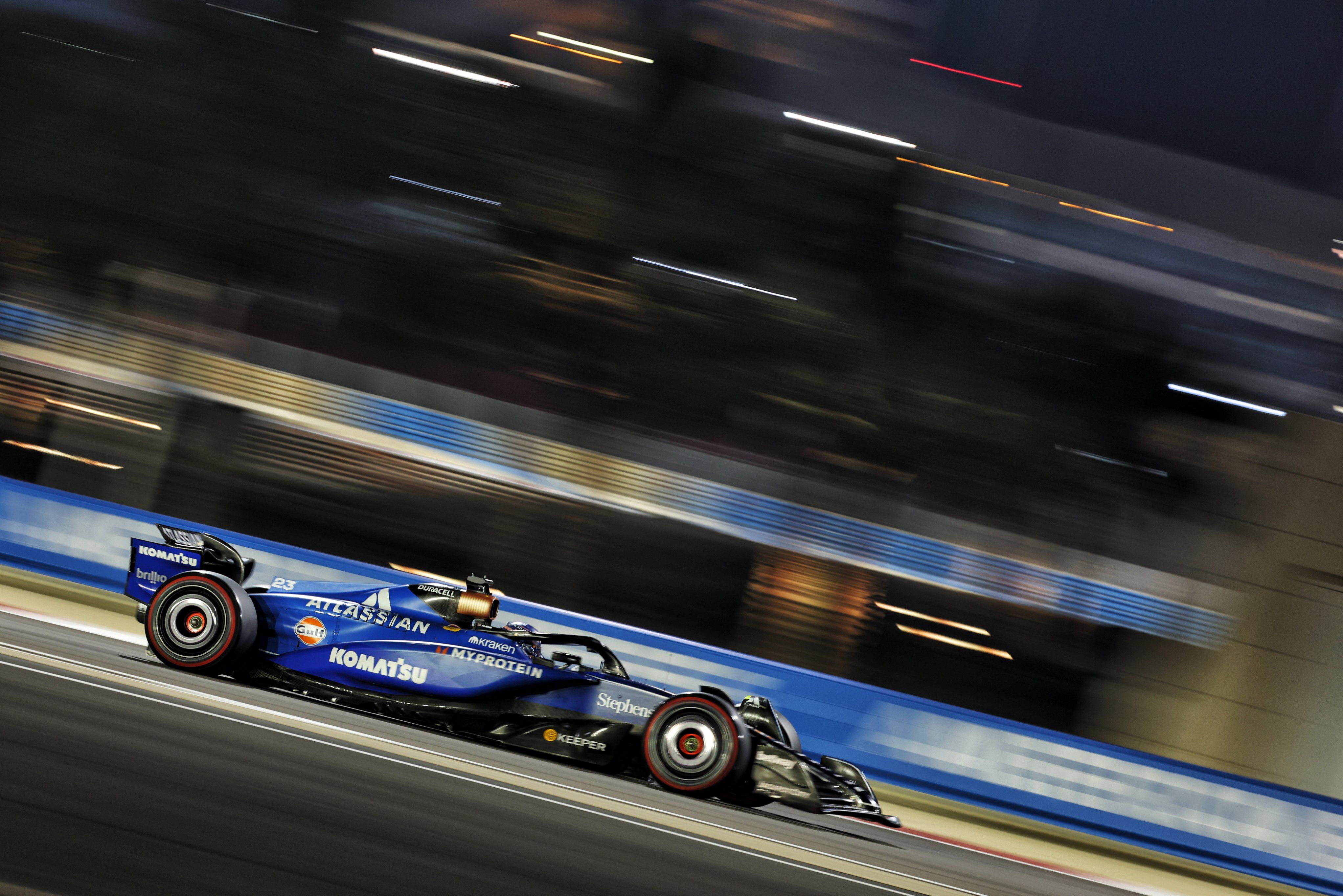 Pushing on the soft tyre.