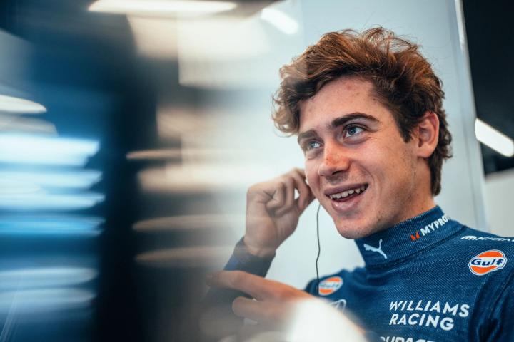 Franco's smile in the garage before his FP1 said it all