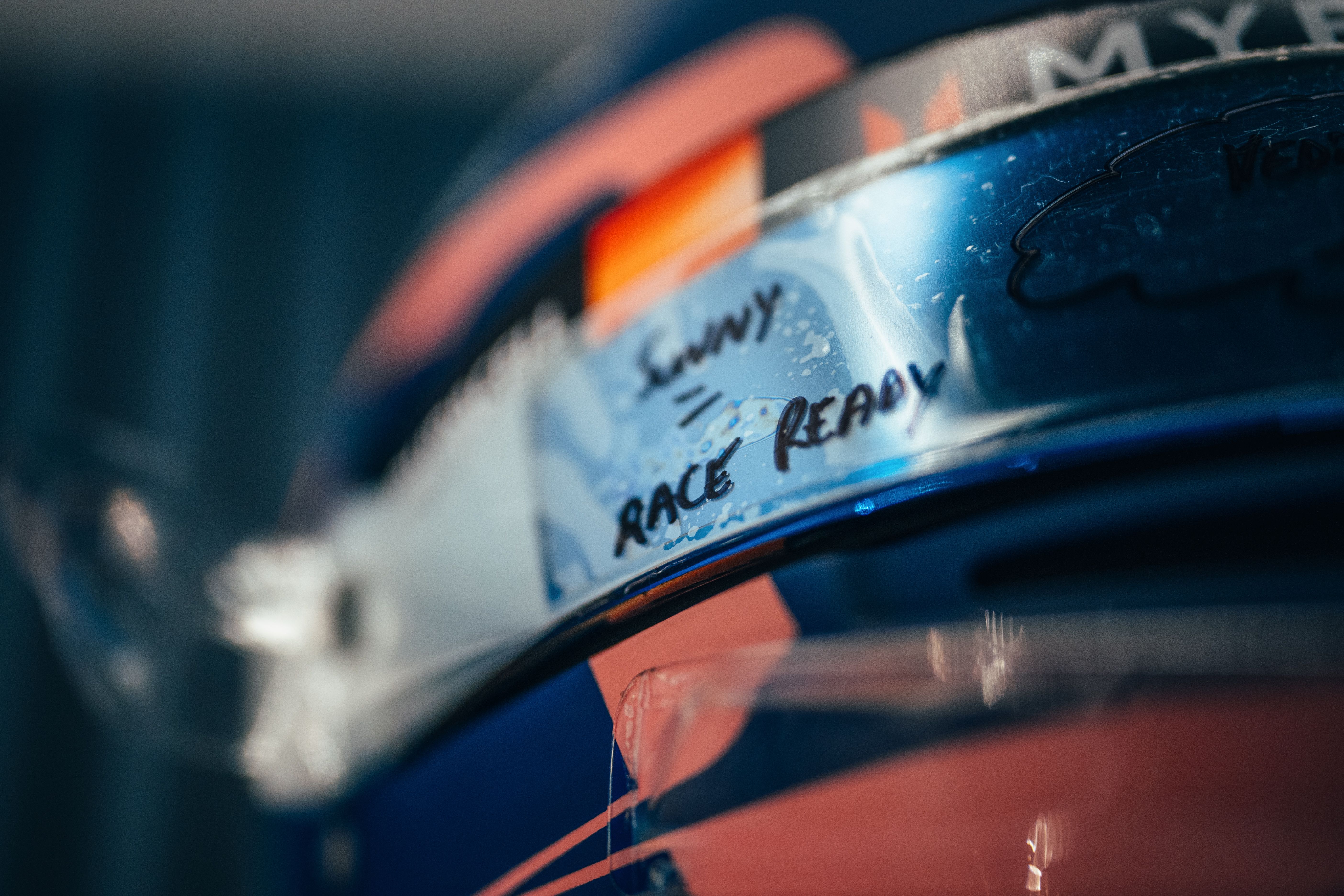 No prizes for guessing who this helmet belongs to!