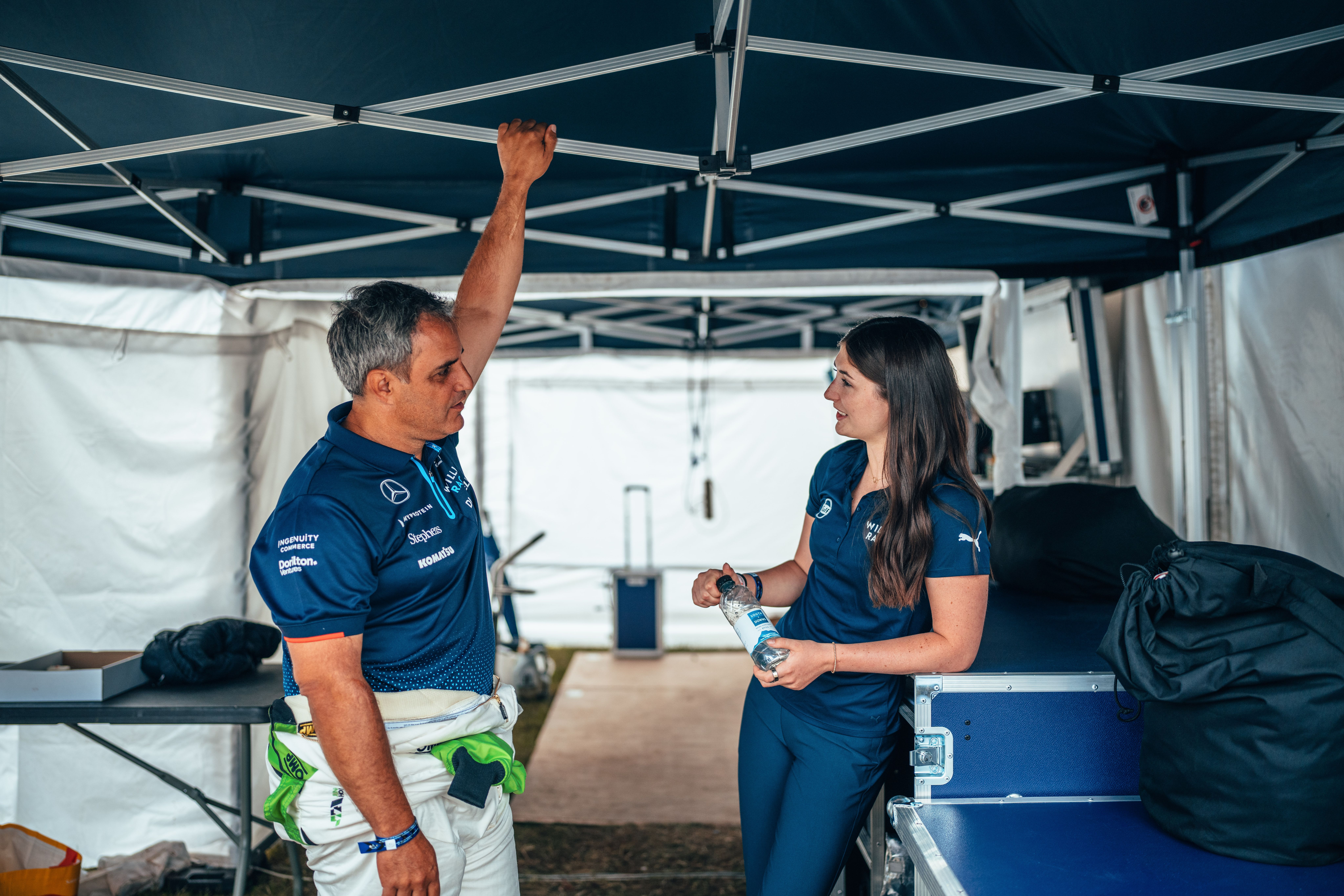 A past-Williams racer chats to one of the current crop, hello JPM!