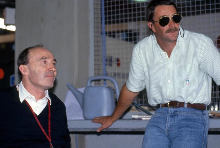 Sir Frank Williams and Nigel Mansell during the 1992 season.