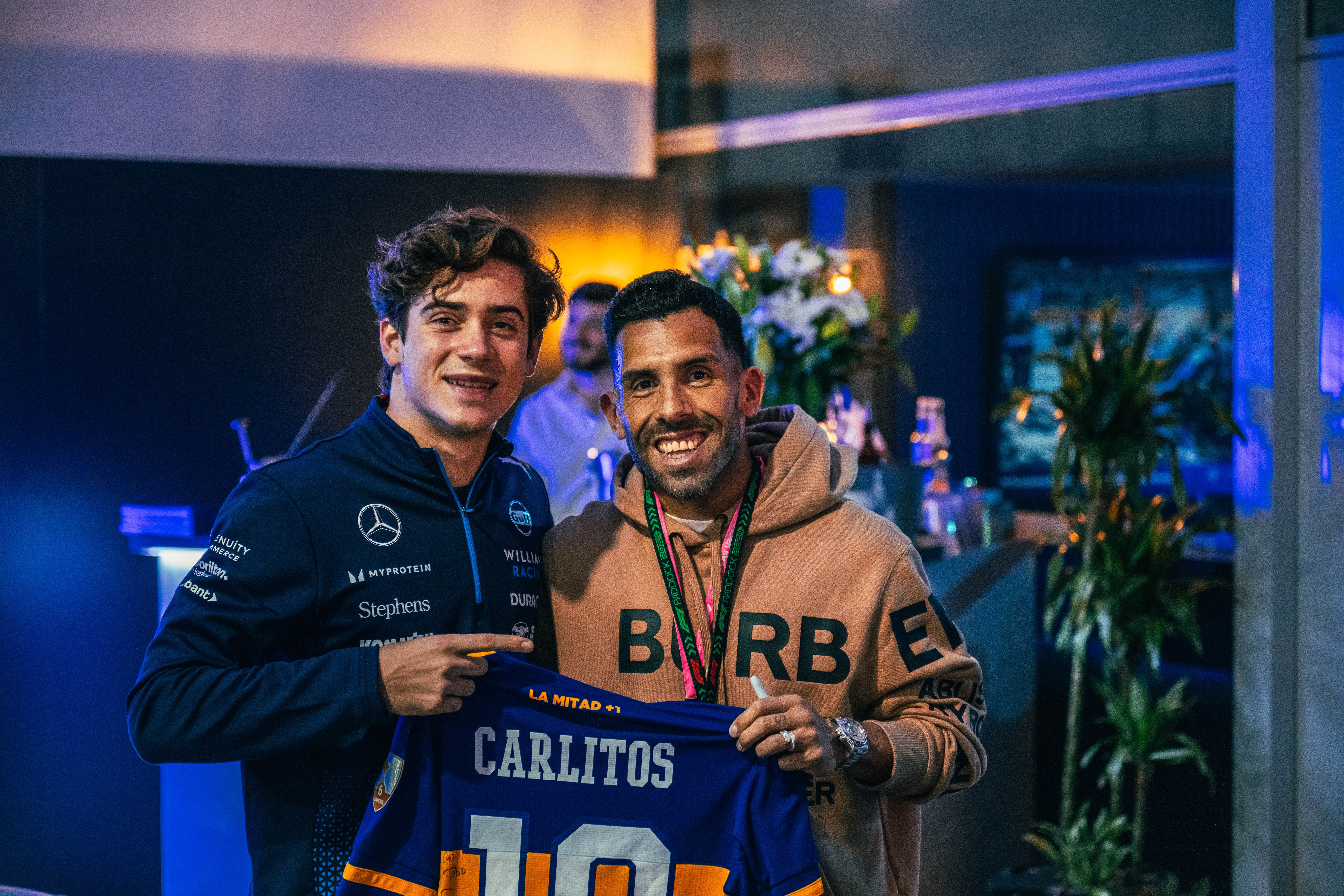 Boca fan meets a Boca legend.