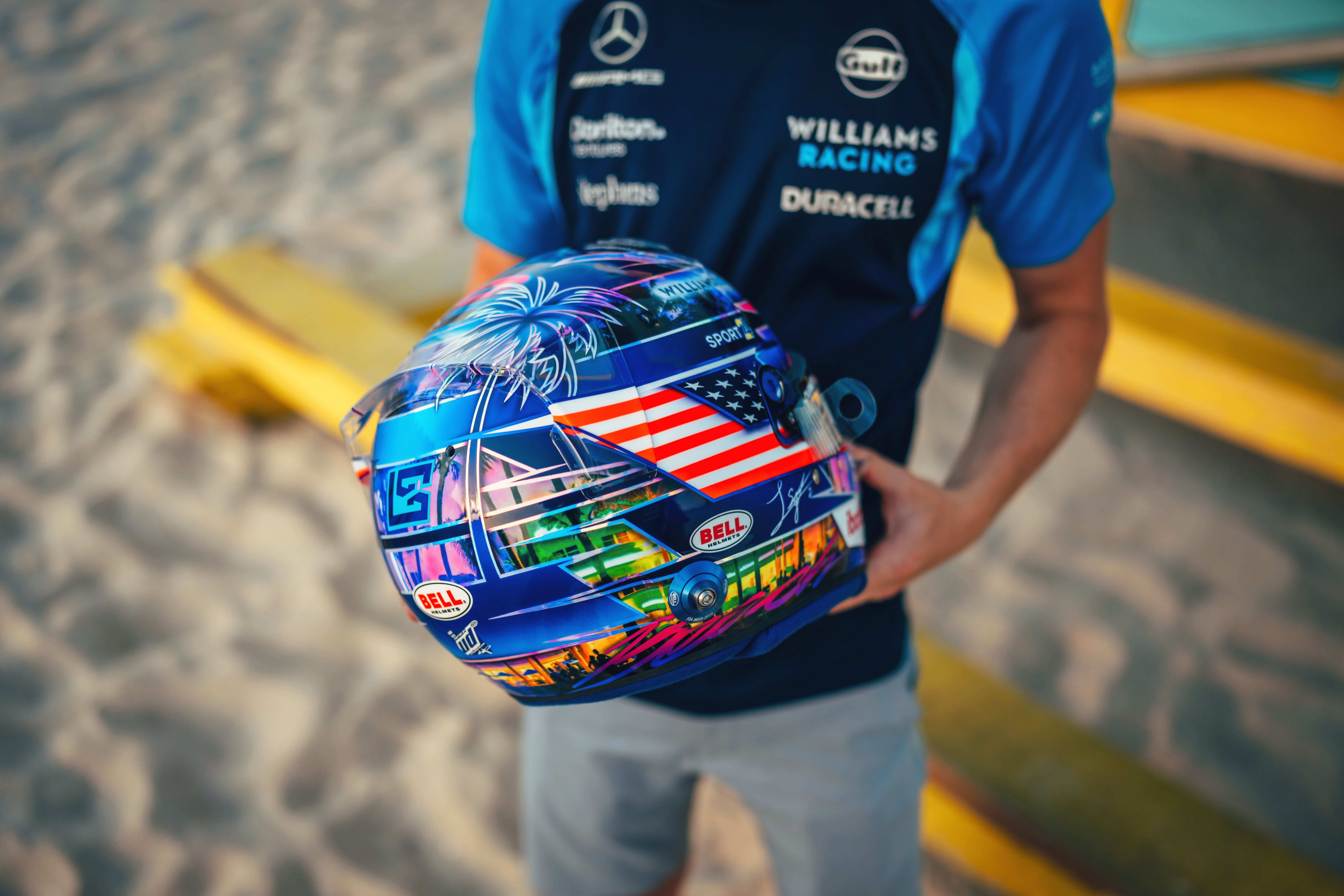 All the colours you’d expect from a Miami-inspired lid.