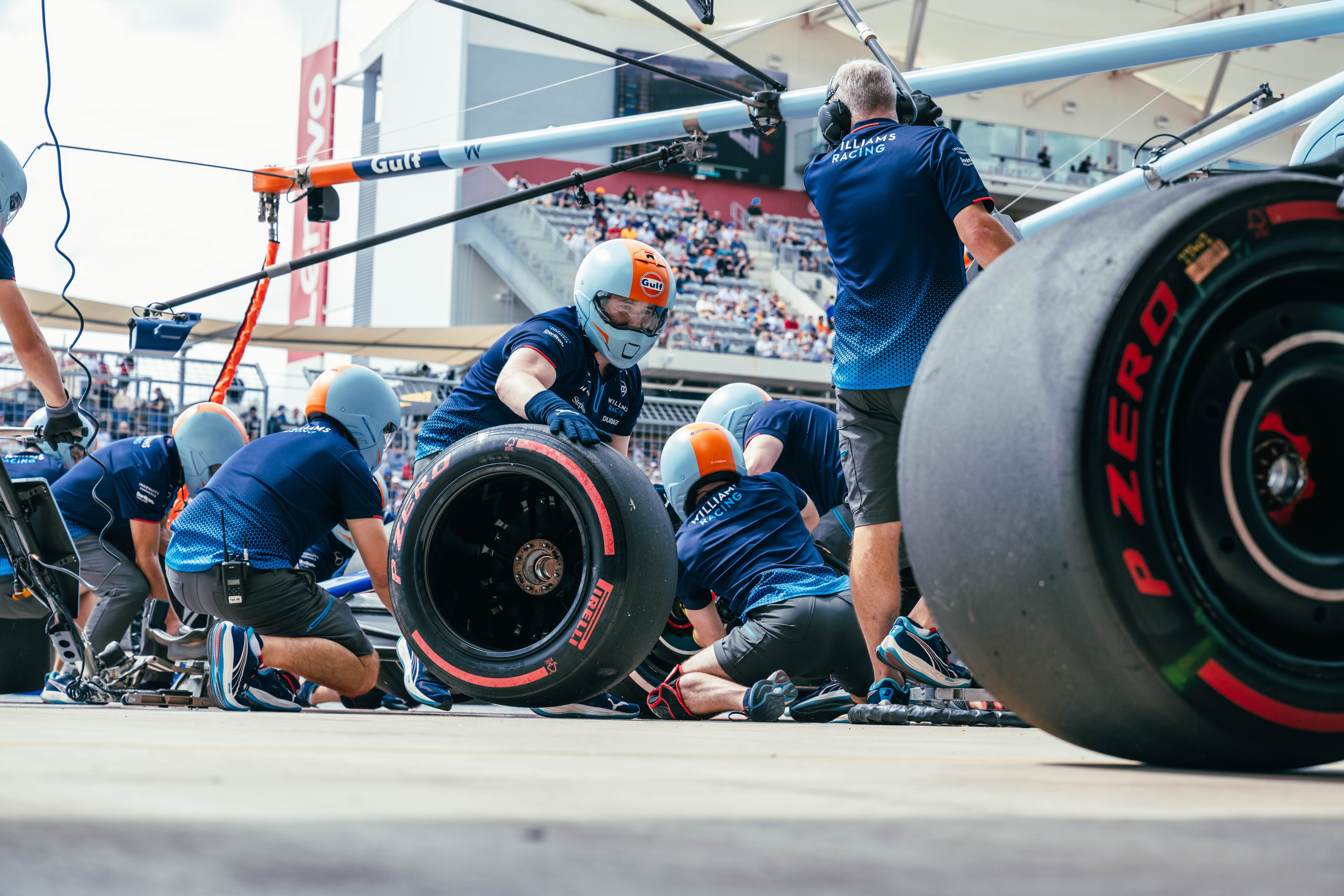 Getting that pit stop practice in...