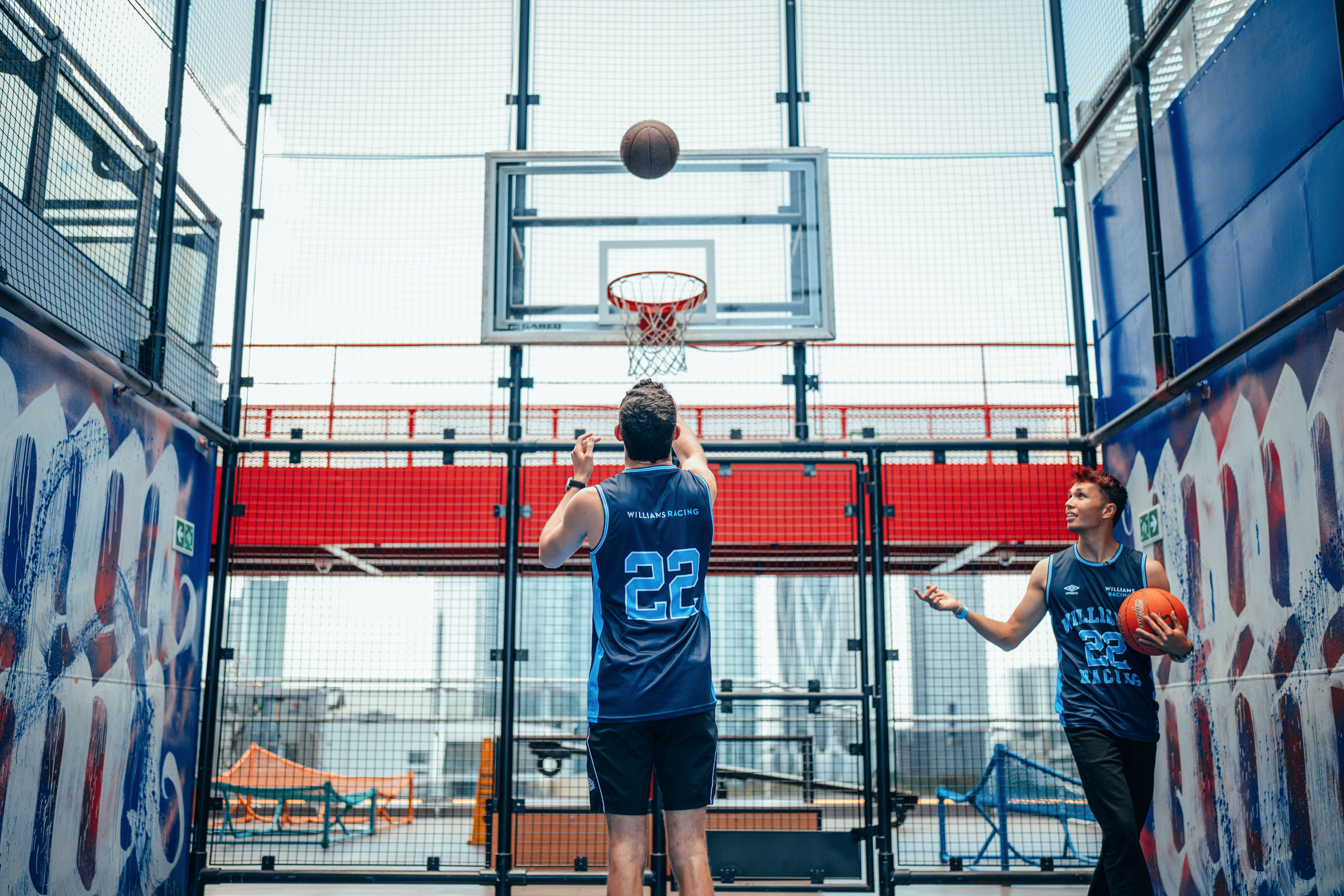 Our pair shootin’ some hoops