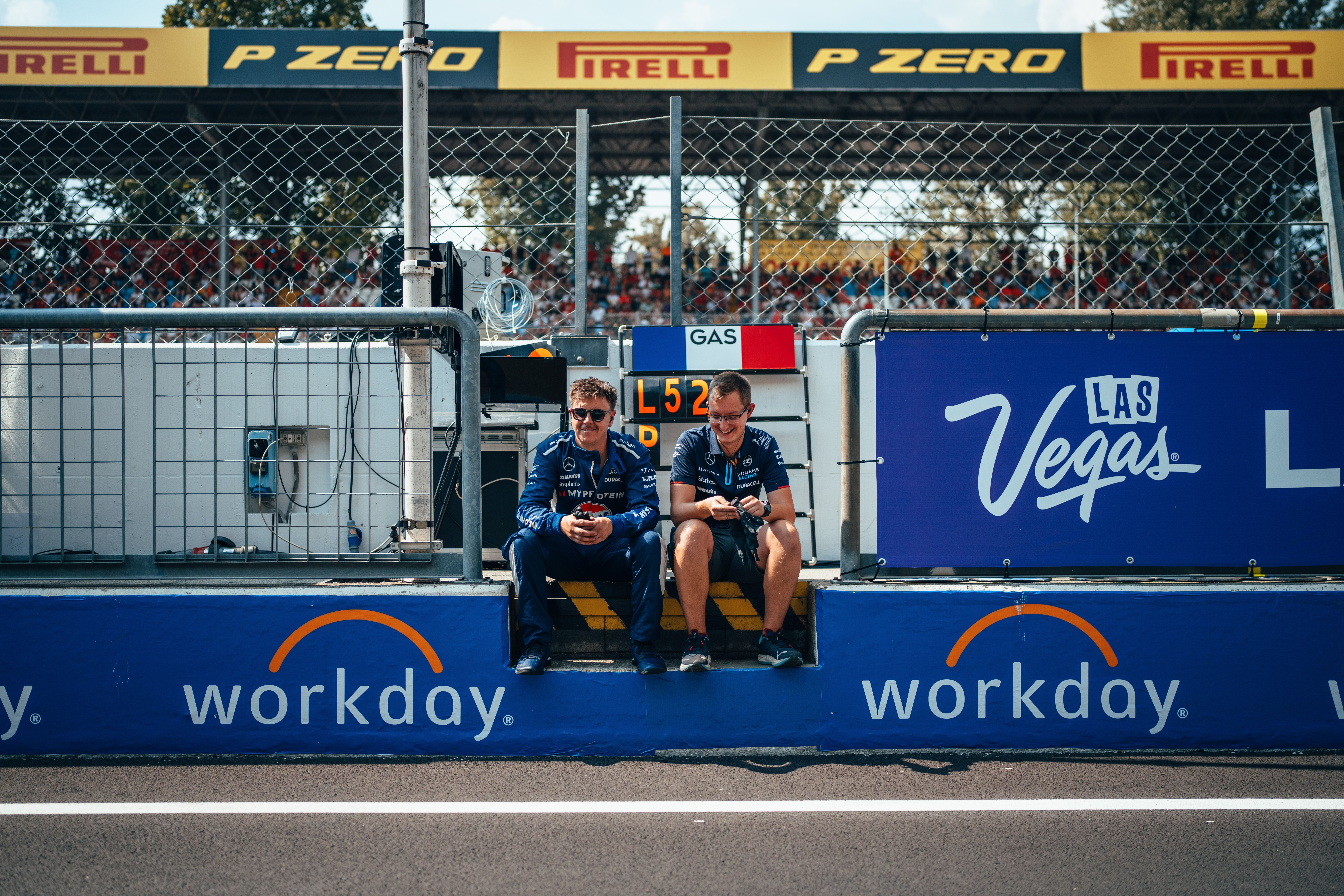 A short rest under the blazing Italian sun