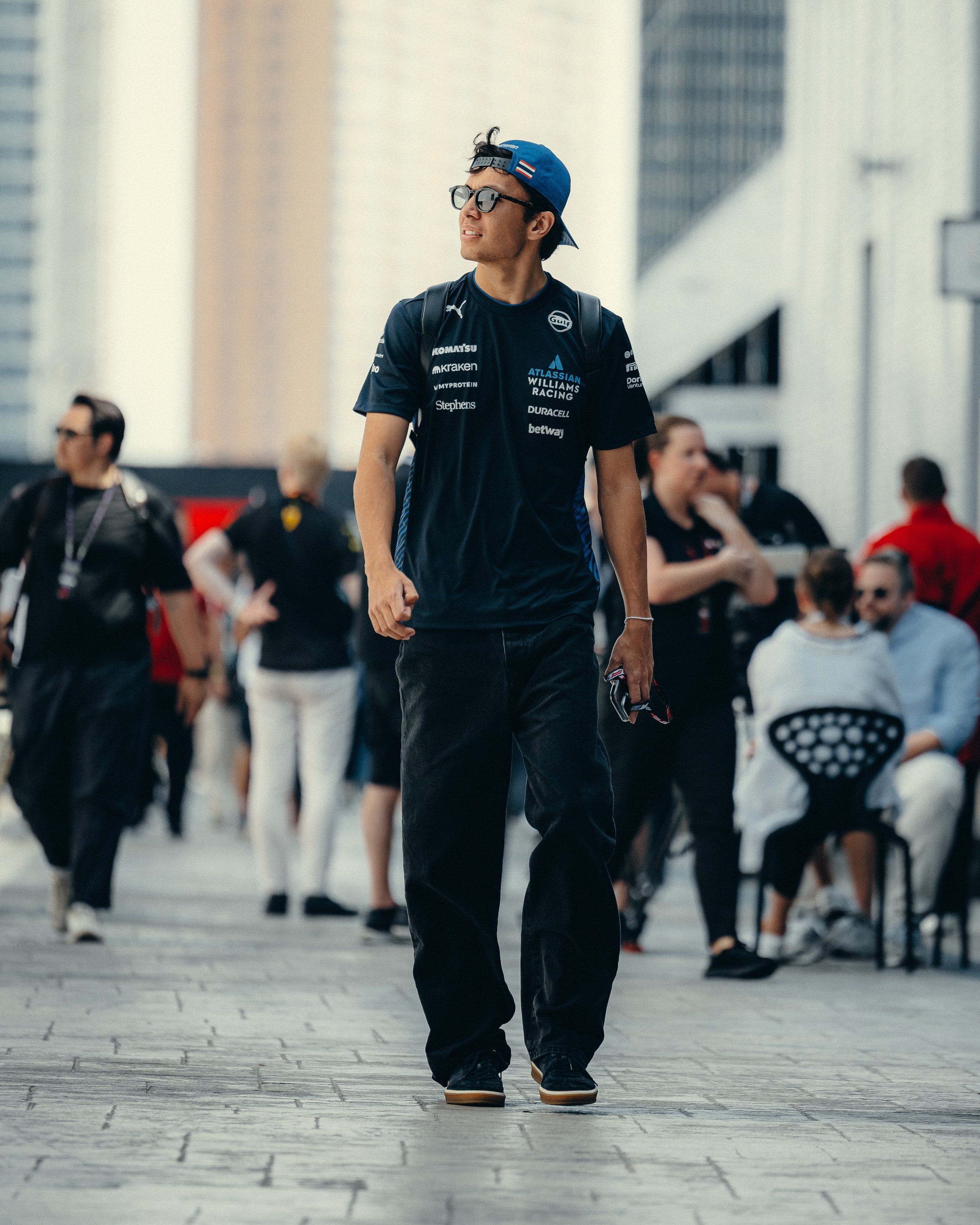 Checking in on race day.