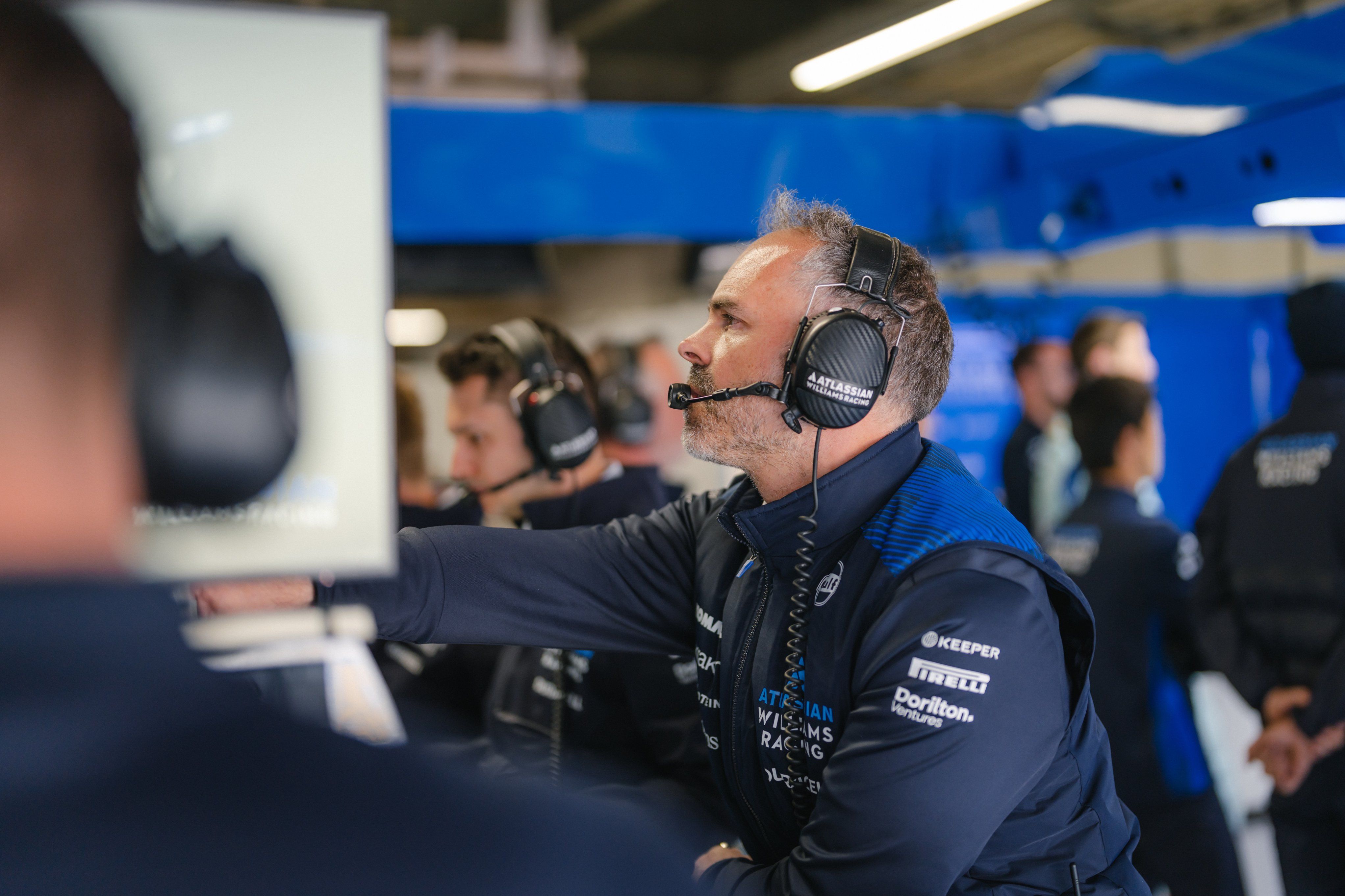 James Urwin keeping up to date with Alex.